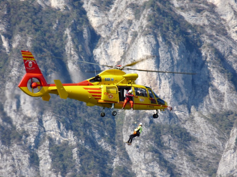 Trento-I-PATE air ambulance on simulated mission 3