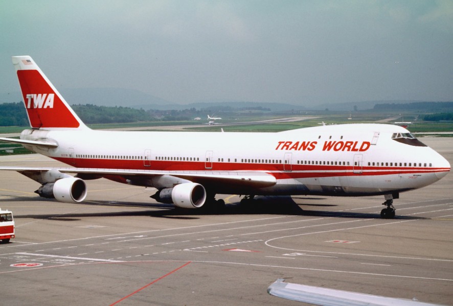 TWA Boeing 747-156; N133TW@ZRH, June 1987 DVX (5288037813)