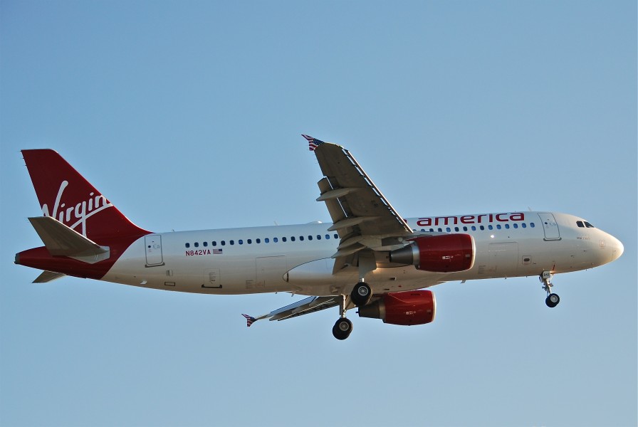 Virgin America Airbus A320-214; N842VA@LAX;11.10.2011 623qx (7051626081)