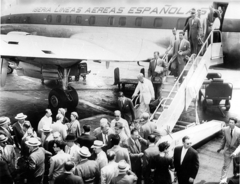 Vuelo inaugural de Iberia Madrid- Nueva York (1954)