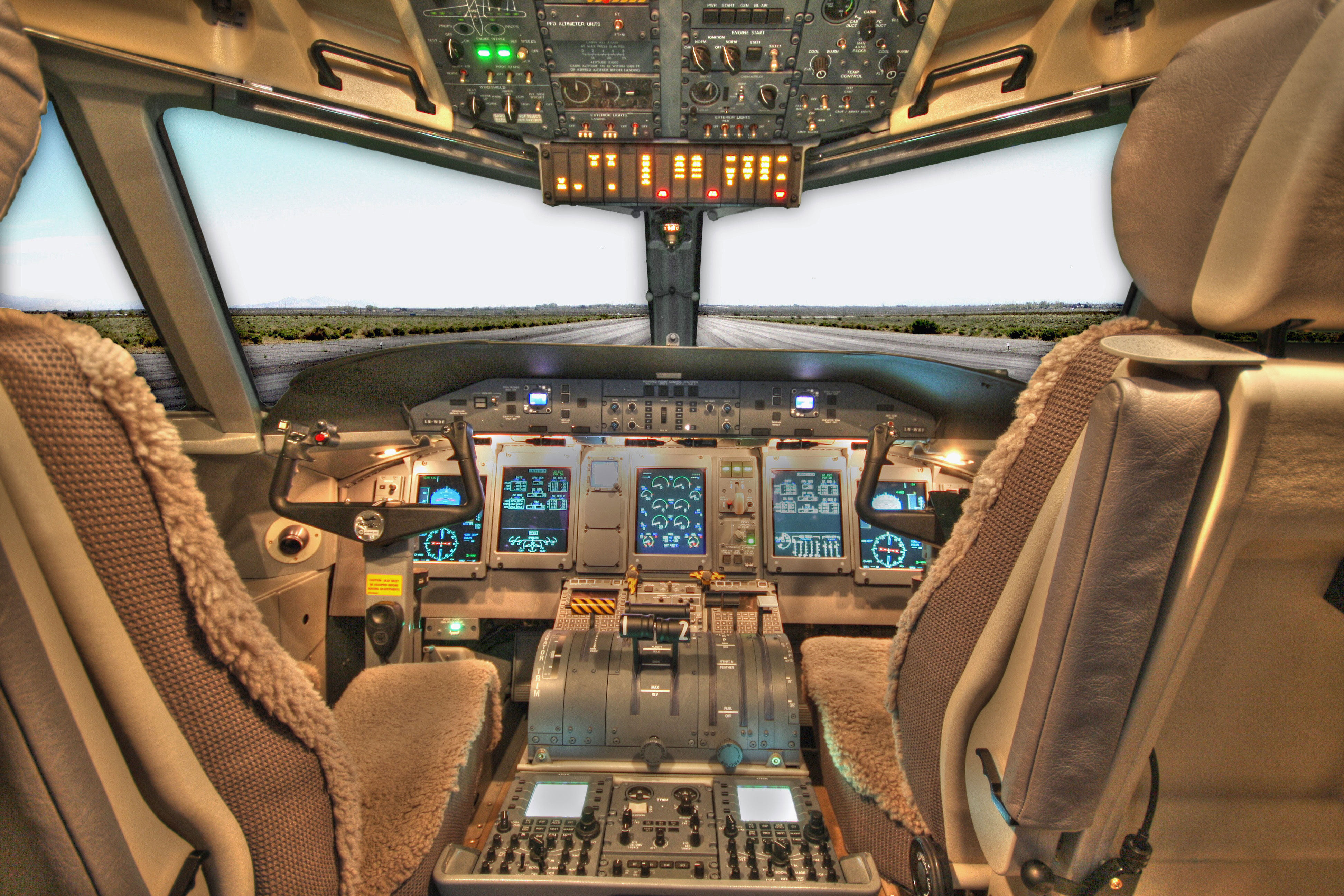Q400 NextGen aircraft cockpit