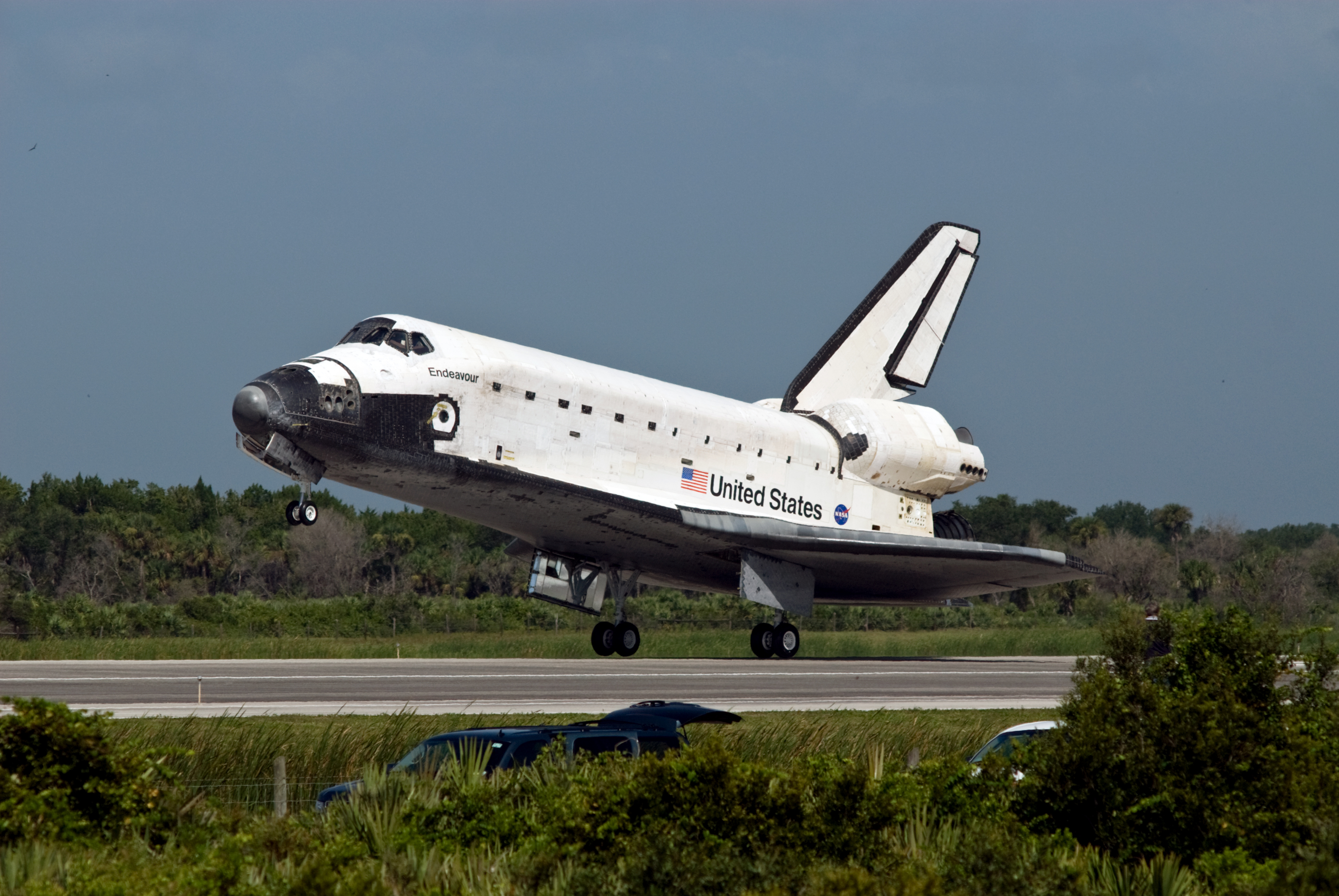 Space Shuttle Endeavour Lands at the Kennedy Space Center on July 31st, 2009.