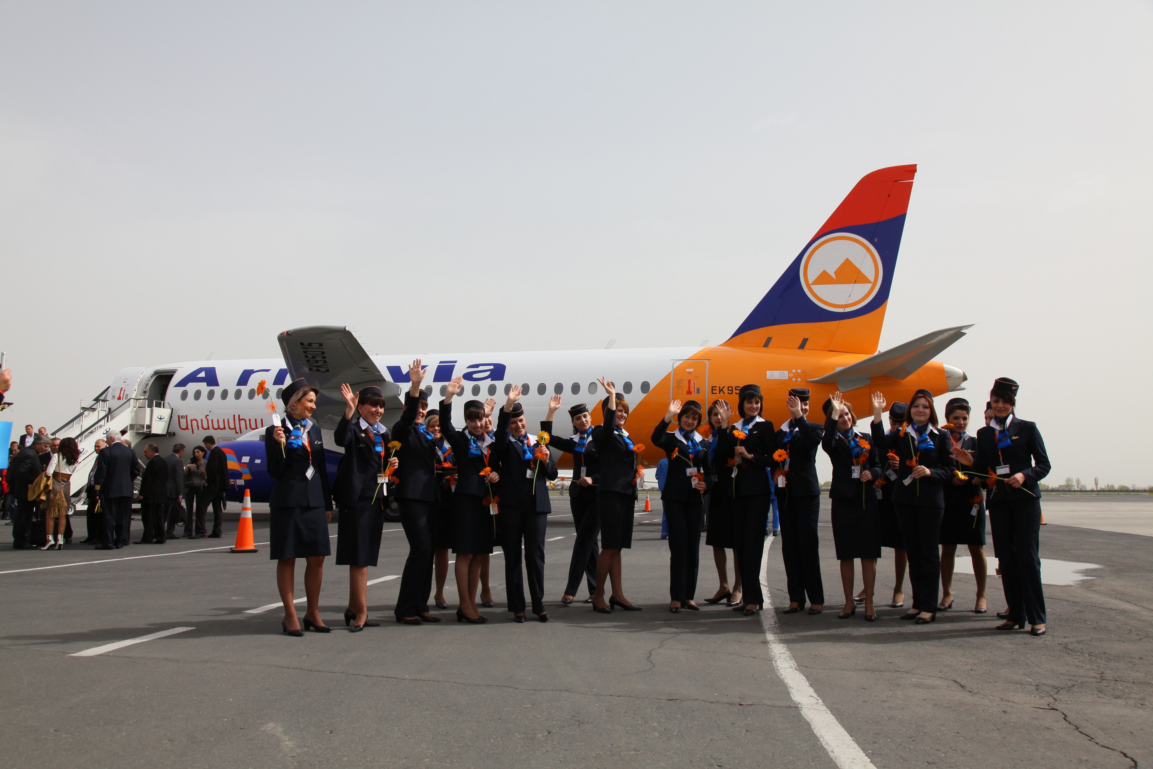 Armavia cabin crew celebrate the D-day (6081911565)