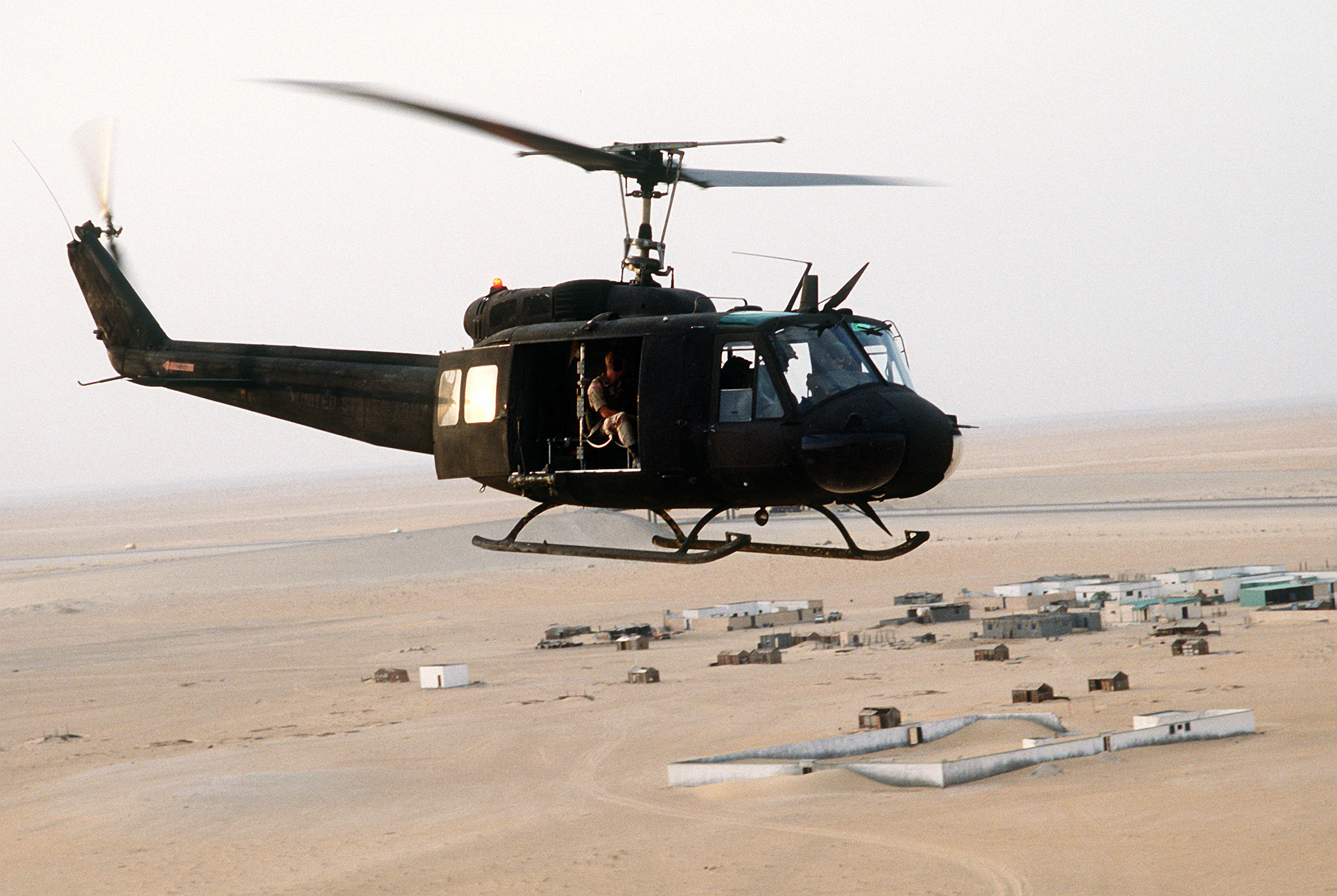 UH-1H 159th Aviation Regiment US Army in flight 1990
