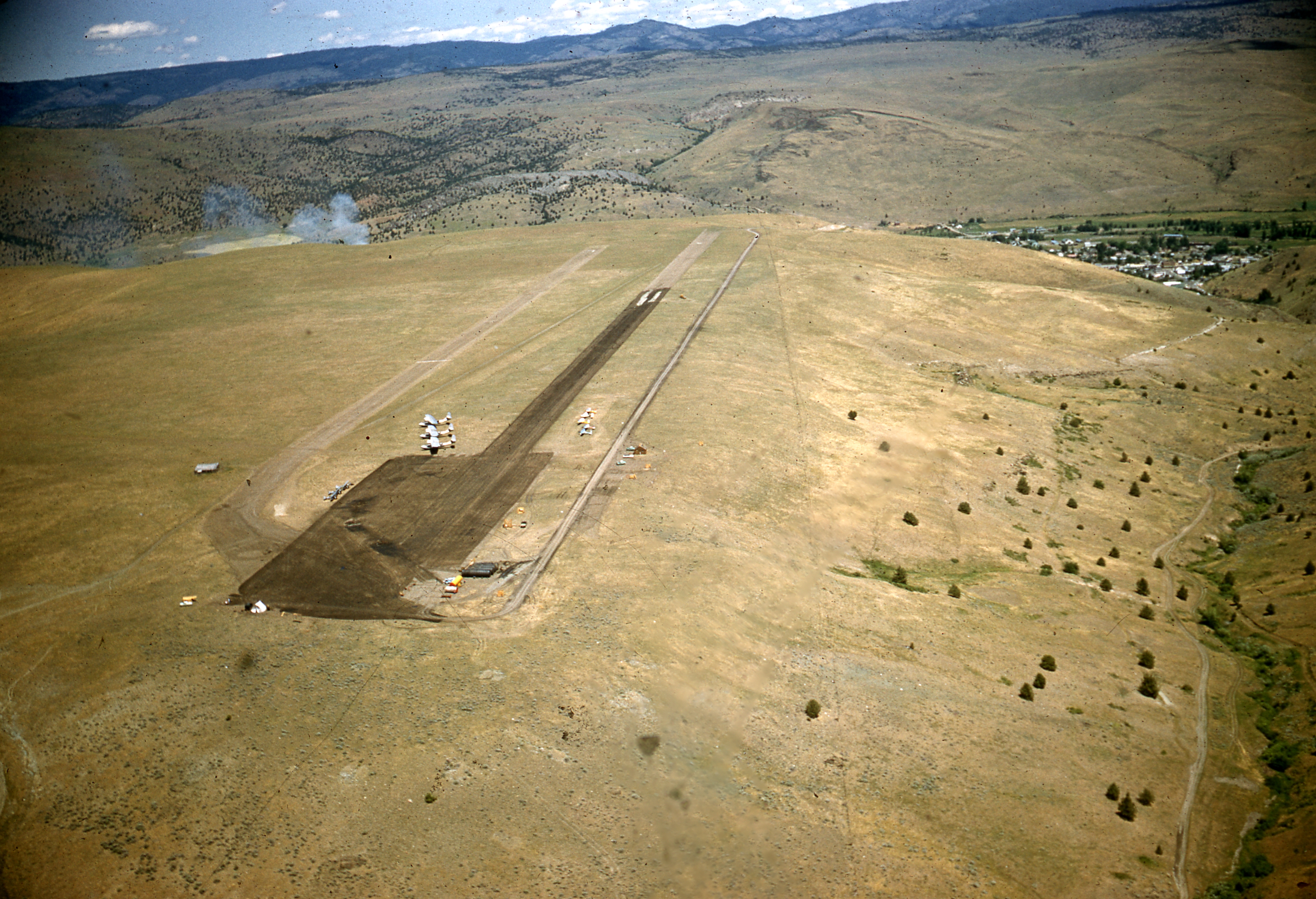 1958. John Day airstrip. Western spruce budworm control project. John Day, Oregon. (37004680752)