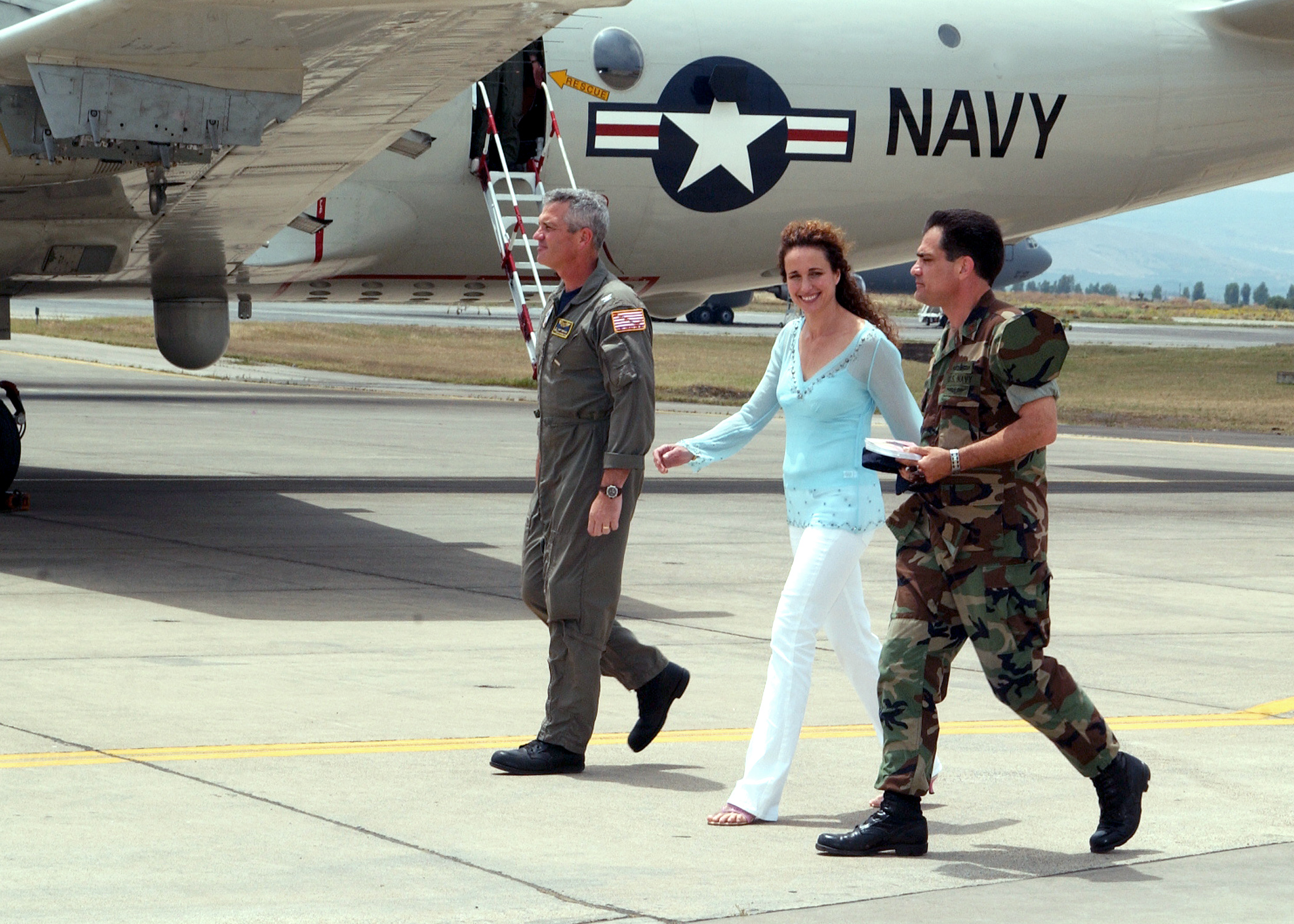 Andie MacDowell Navy