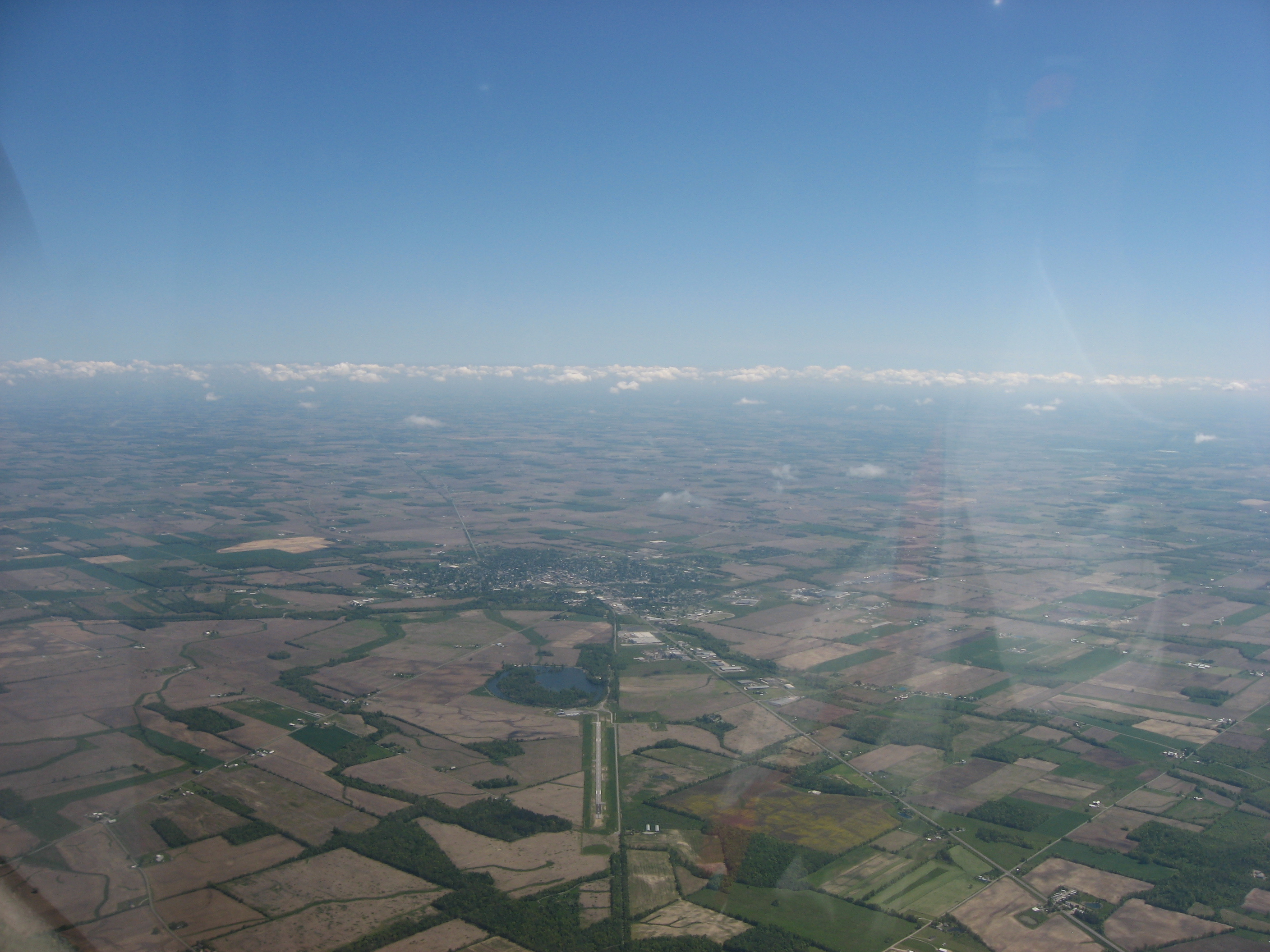 Approaching Kenton from the southwest