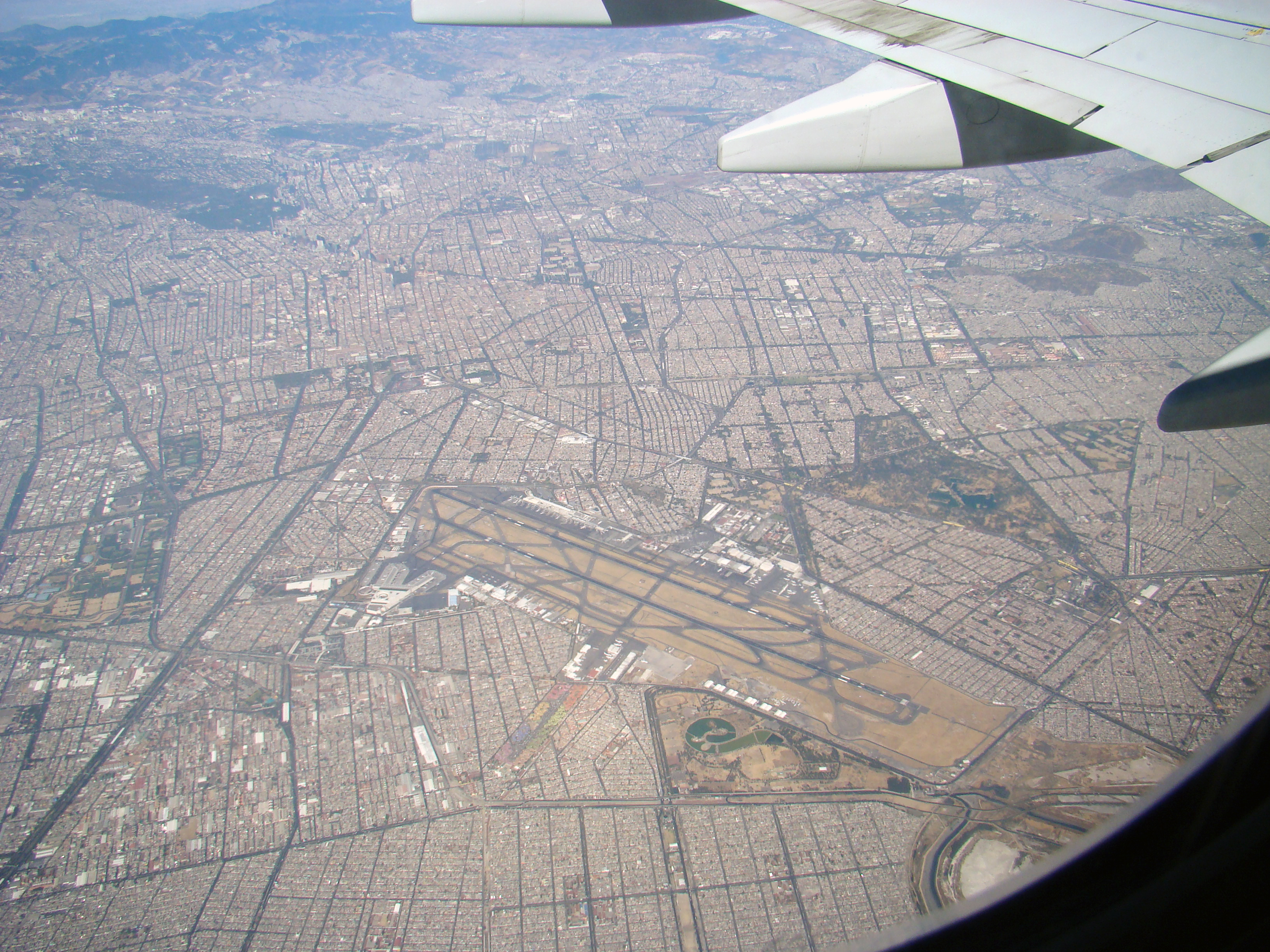Arial View of Mexico City Airport on 3.21.11