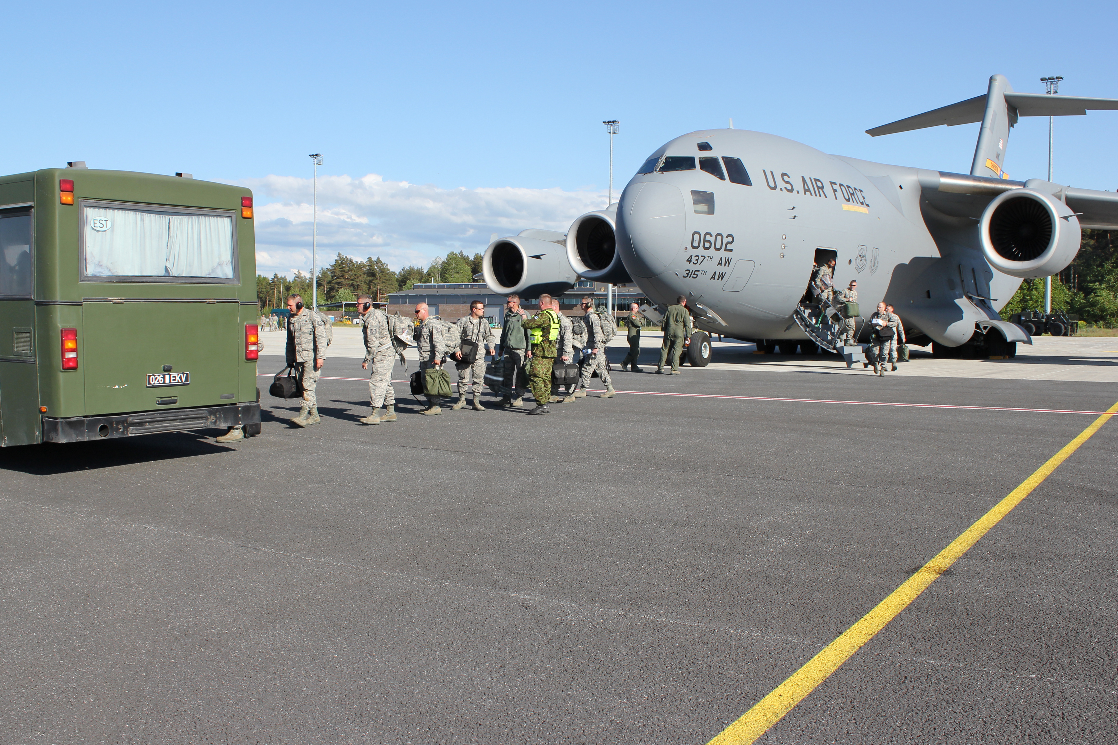 C-17 Globemaster at Amari Air Base, Estonia