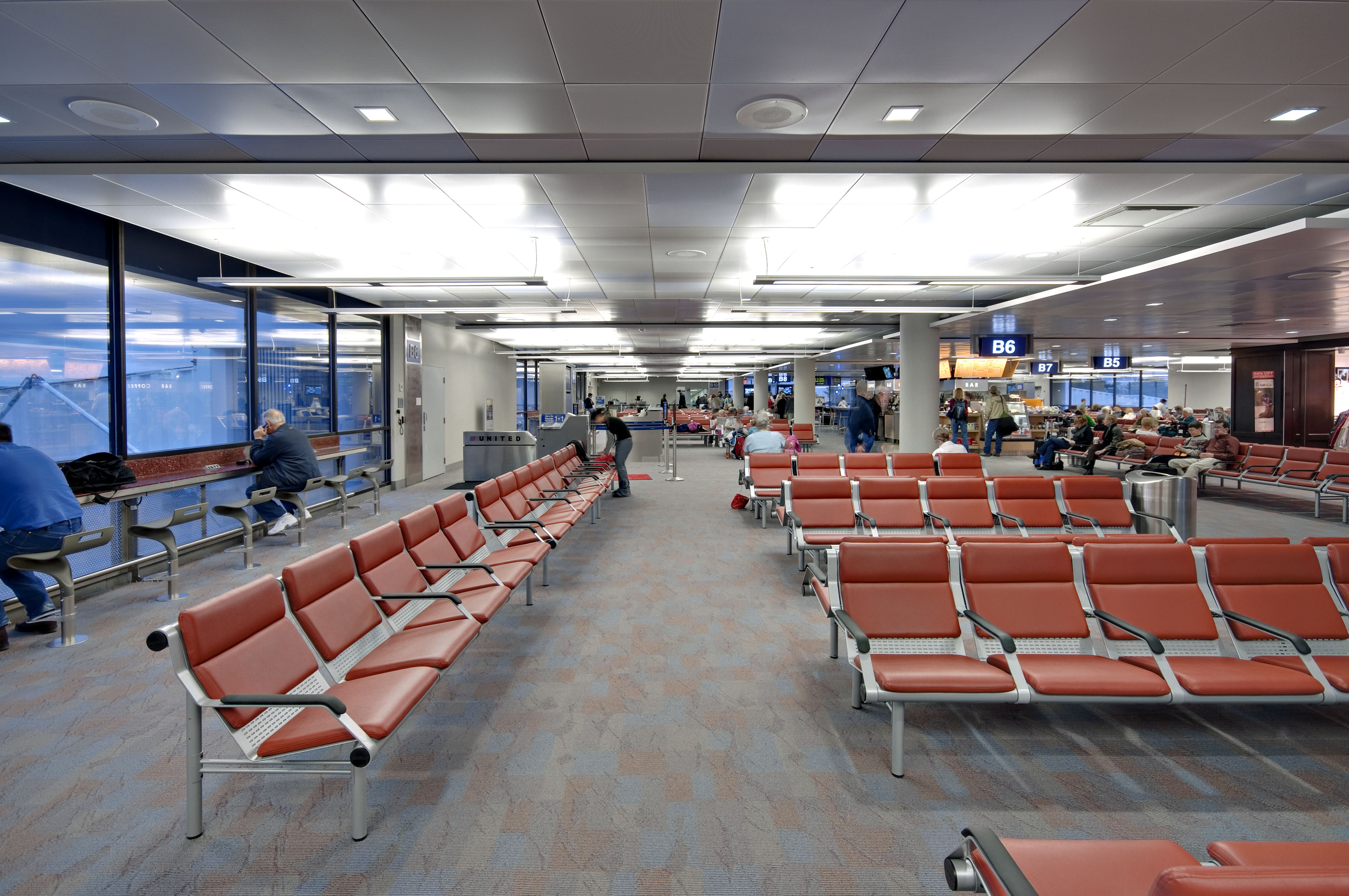 Departure gate B6area LFrederick 1208