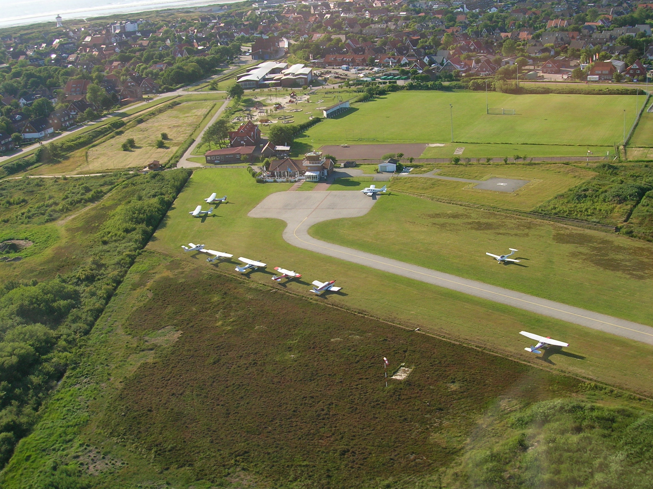 Flugplatz Langeoog apron