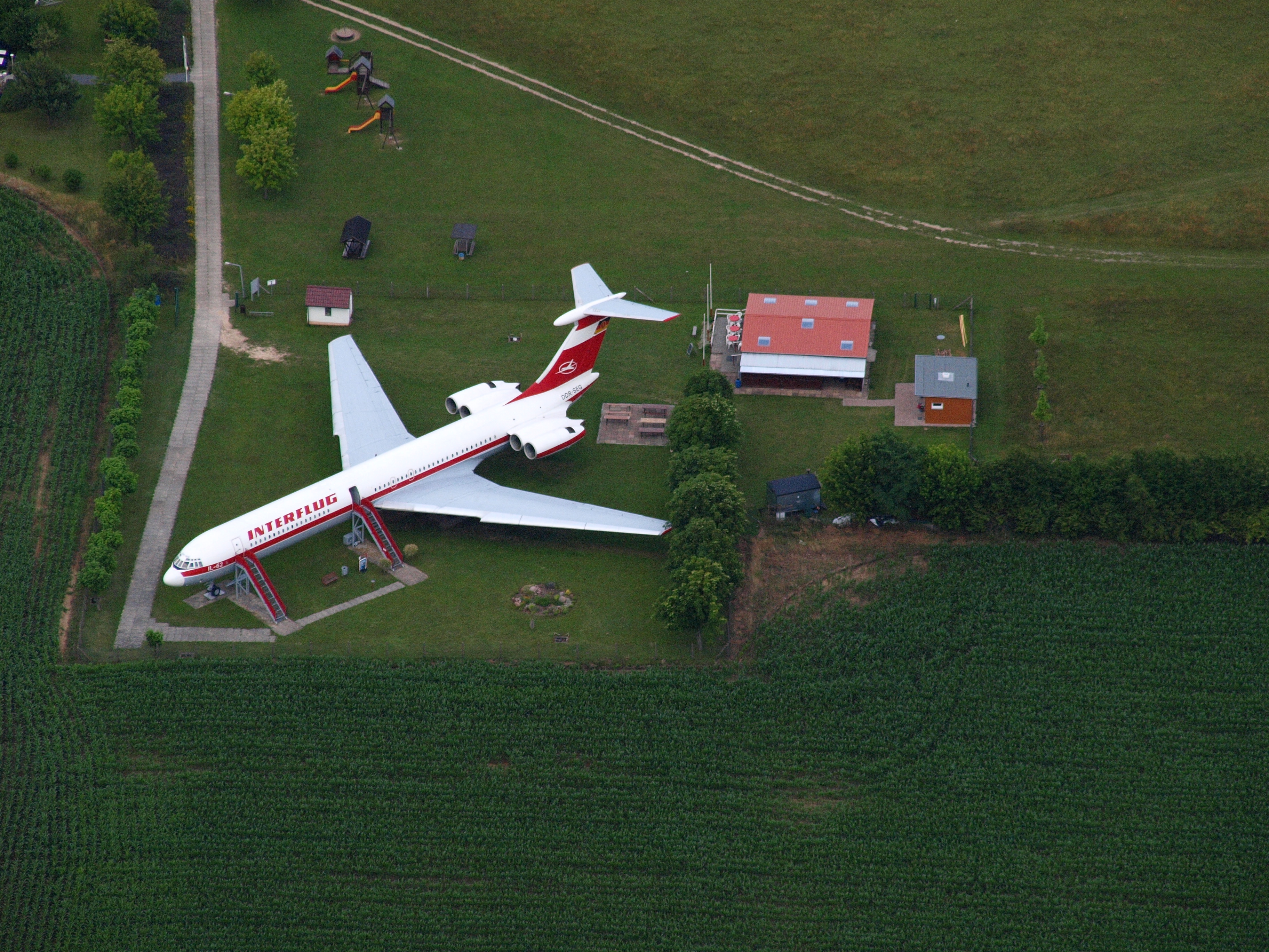 Flugplatz Stölln Rhinow Iljuschin Il-62