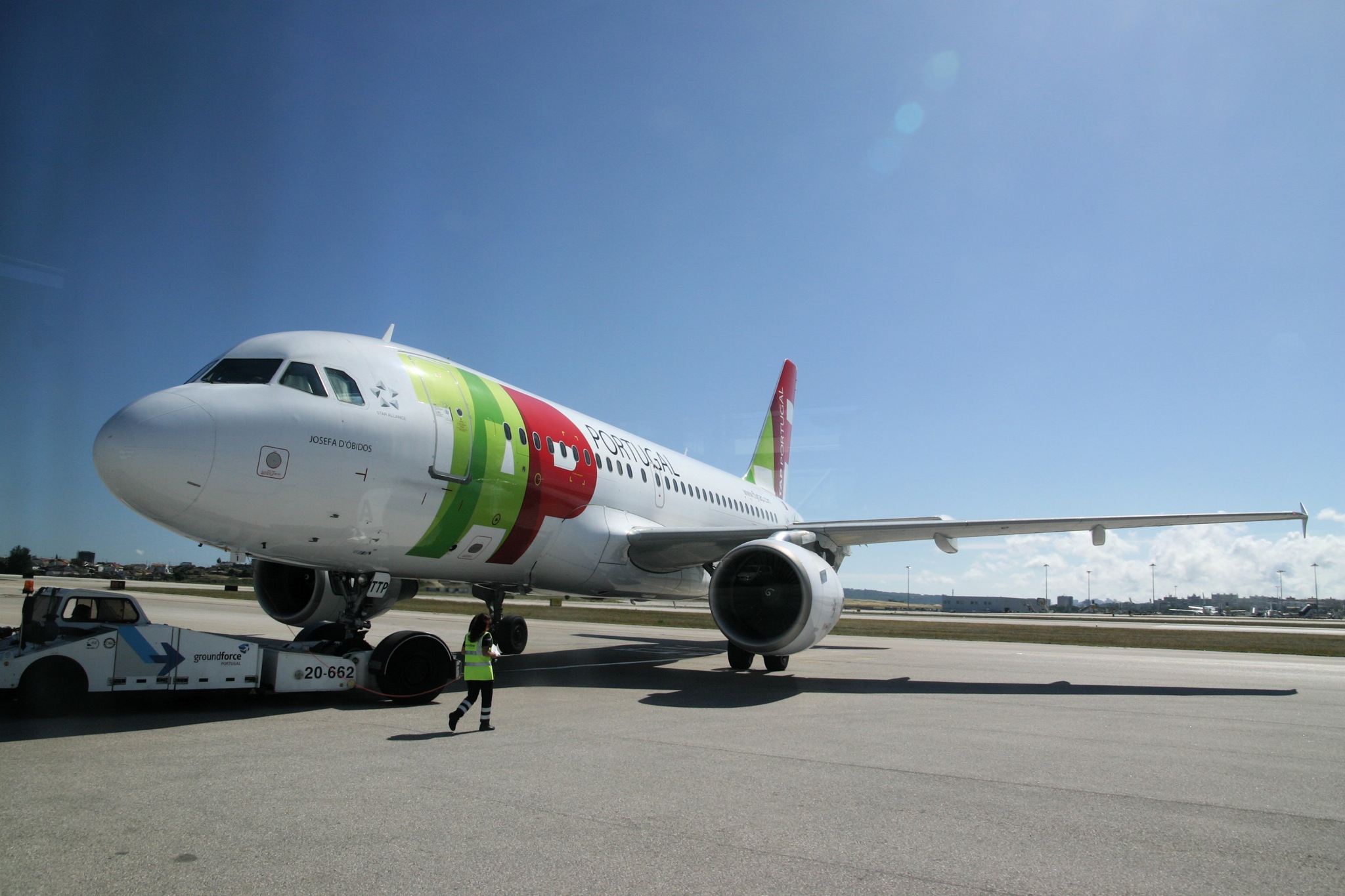 Josefa de Obidos tap airplane
