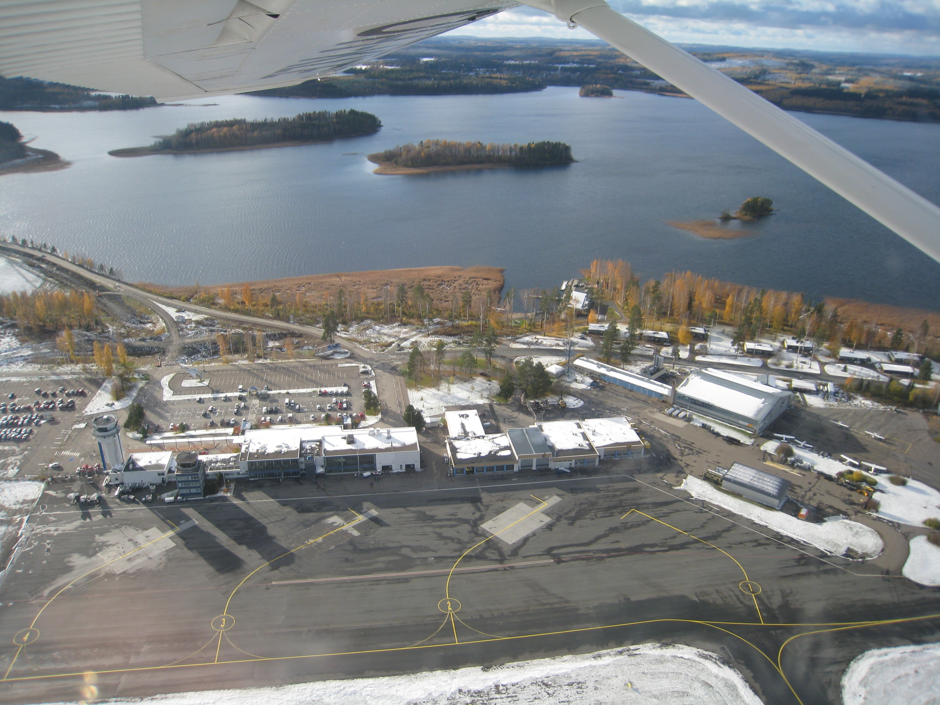 Kuopio airport from air