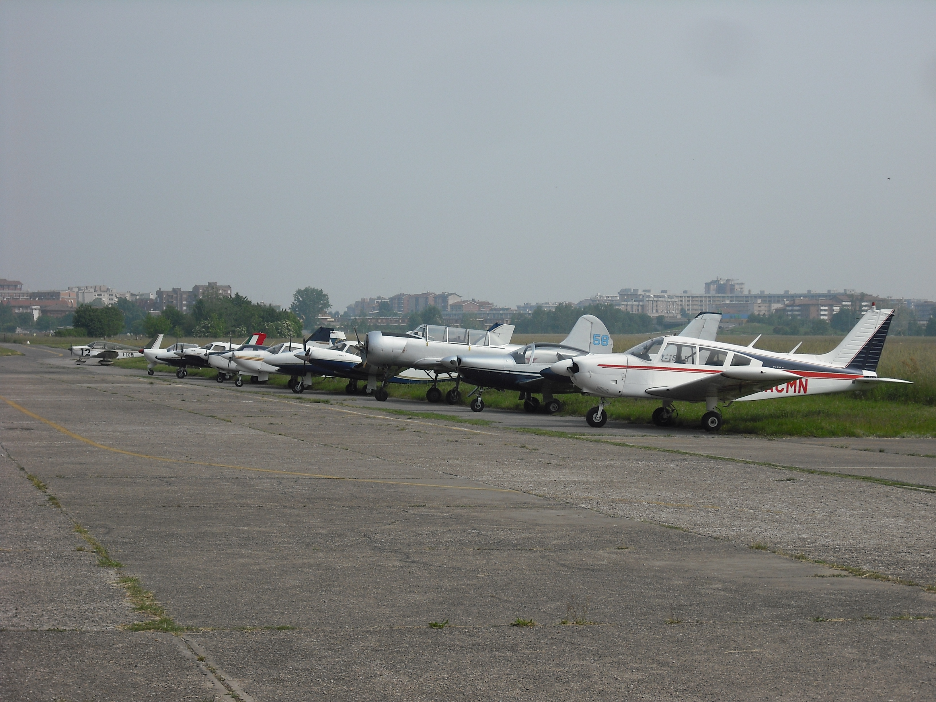 Milano-Bresso airport hangars