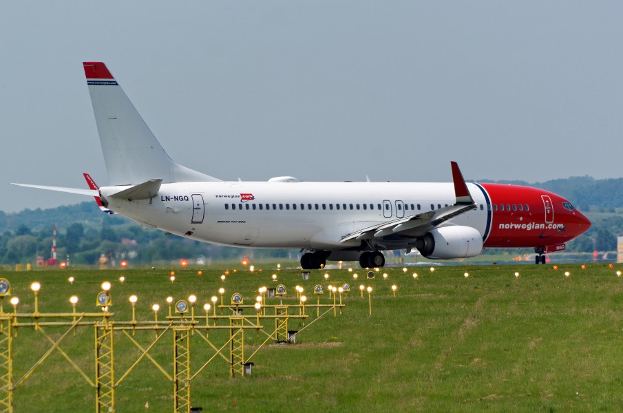 20170604 LN-NGQ Boeing737-800 Norwegian Balice Kraków 7903 DxO