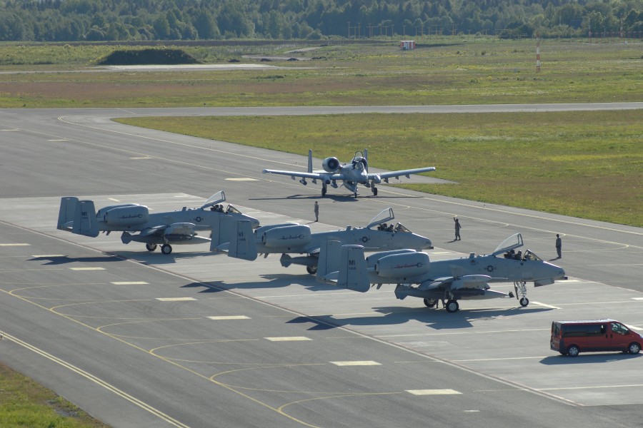 A-10 from Michigan Air National Guard lands in Estonia