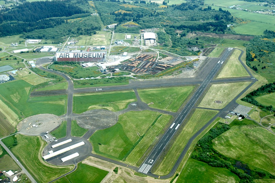 Aerial Tillamook Airport