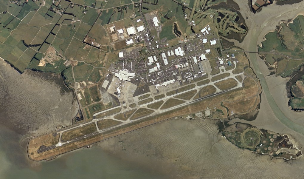 Auckland Int Airport aerial photo