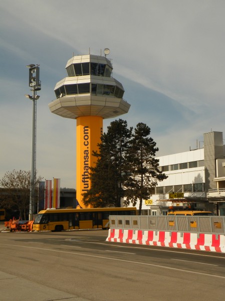 Control tower Klagenfurt Airport (Lufthansa advert)