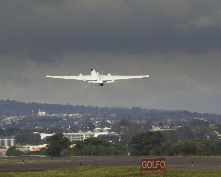 Lockheed ER-2 take off in Costa Rica
