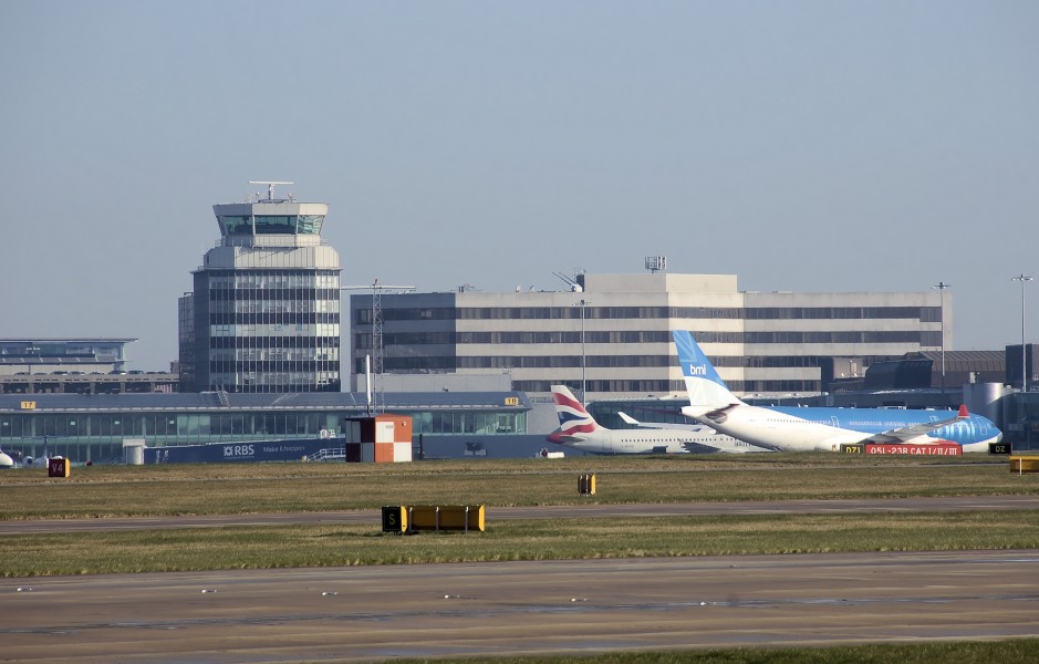 Manchester airport from the south arp