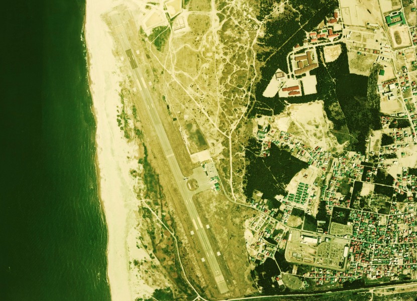 Old Akita Airport Aerial Photograph 1975