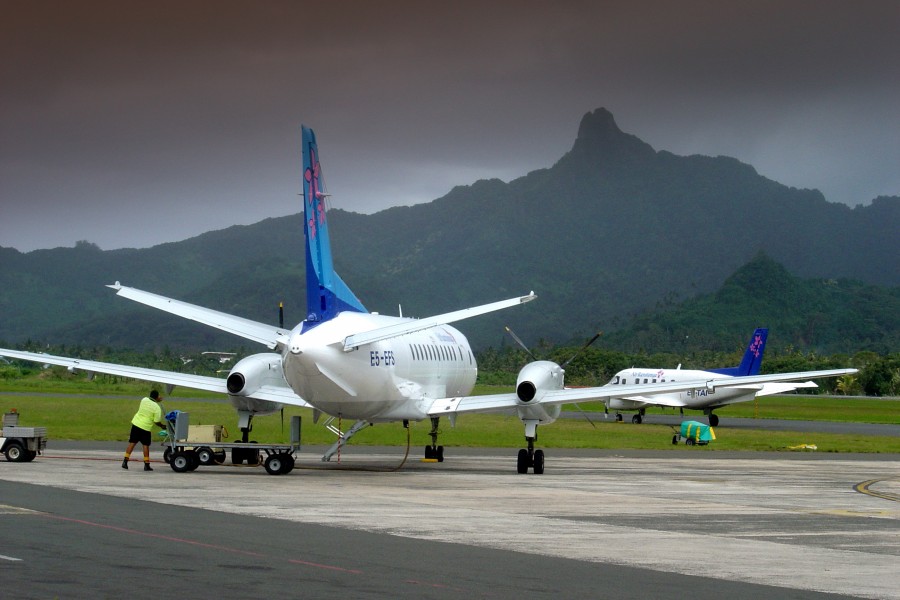 Planes at Rarotonga Airport