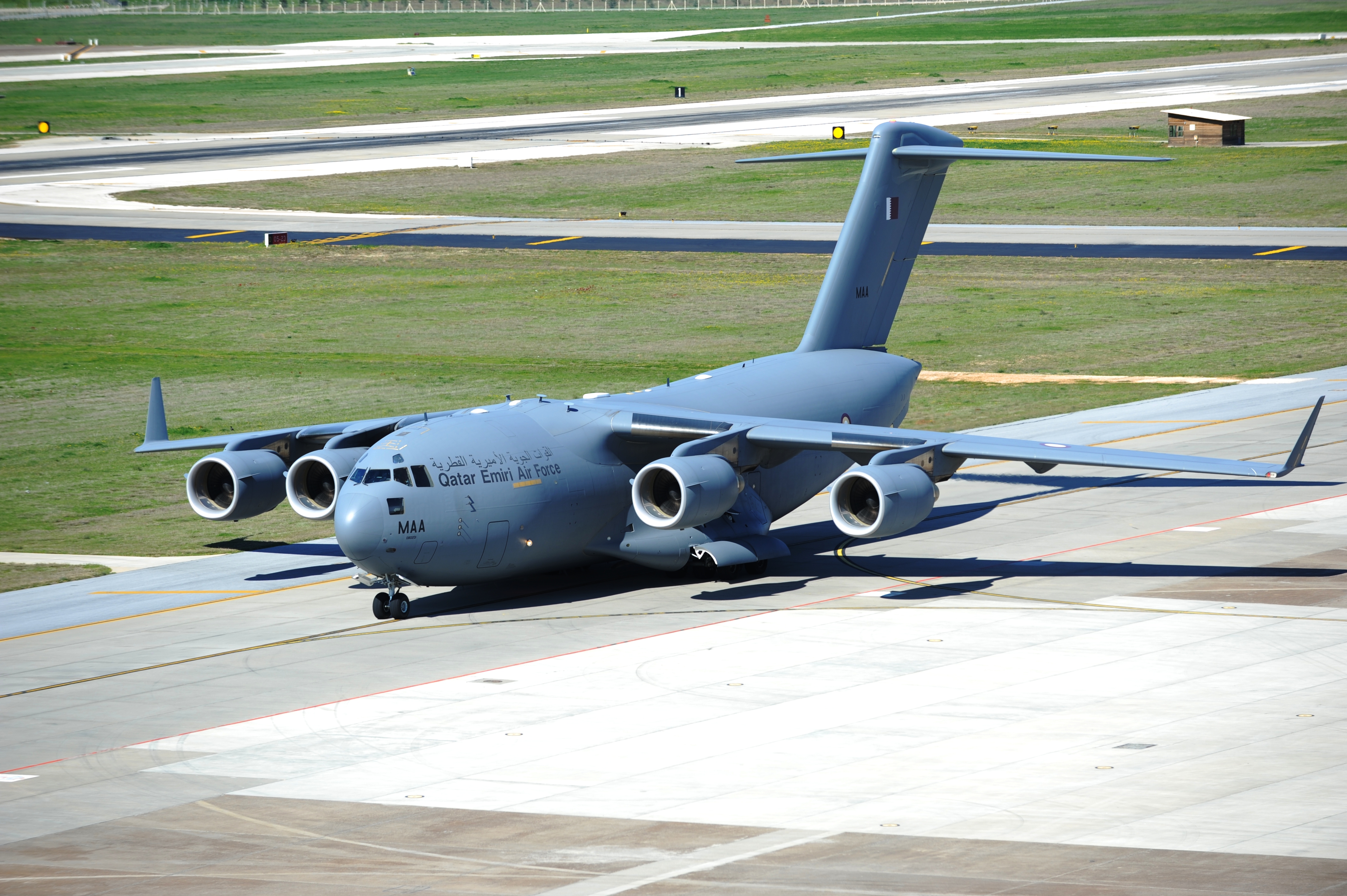 Qatari C-17 at Incirlik Air Base, Turkey