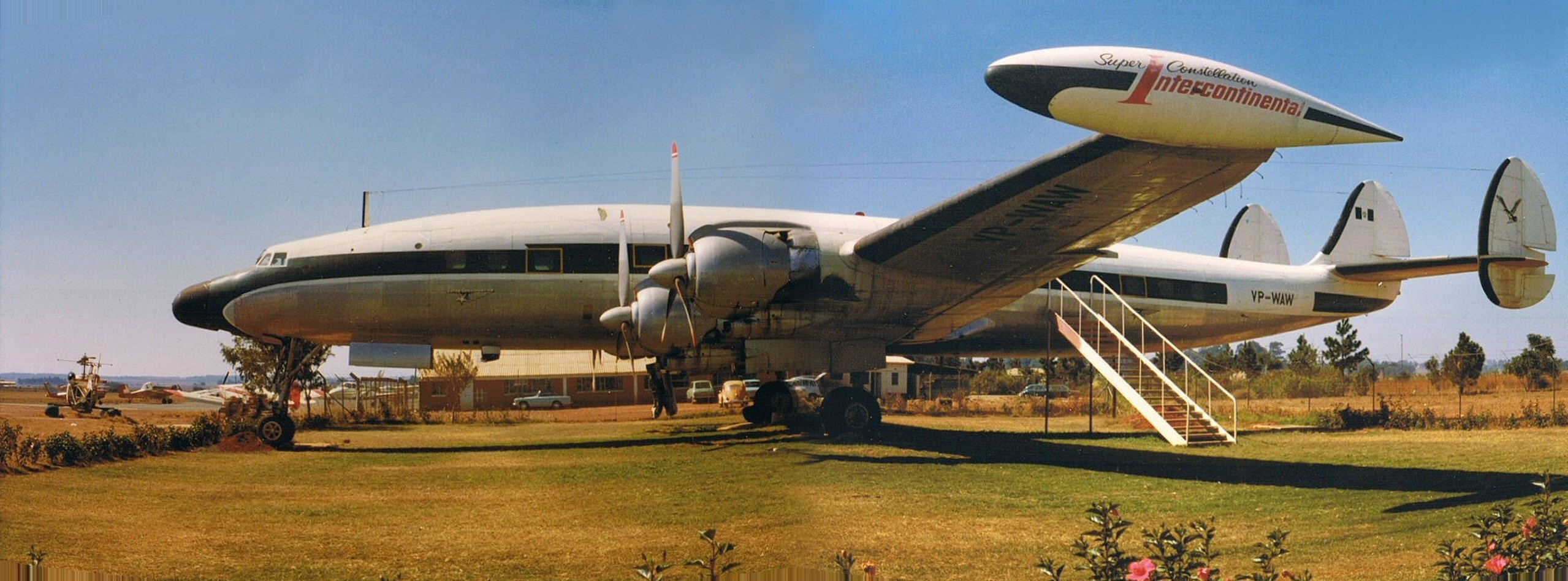 Super Constellation at Salisbury Airport Rhodesia