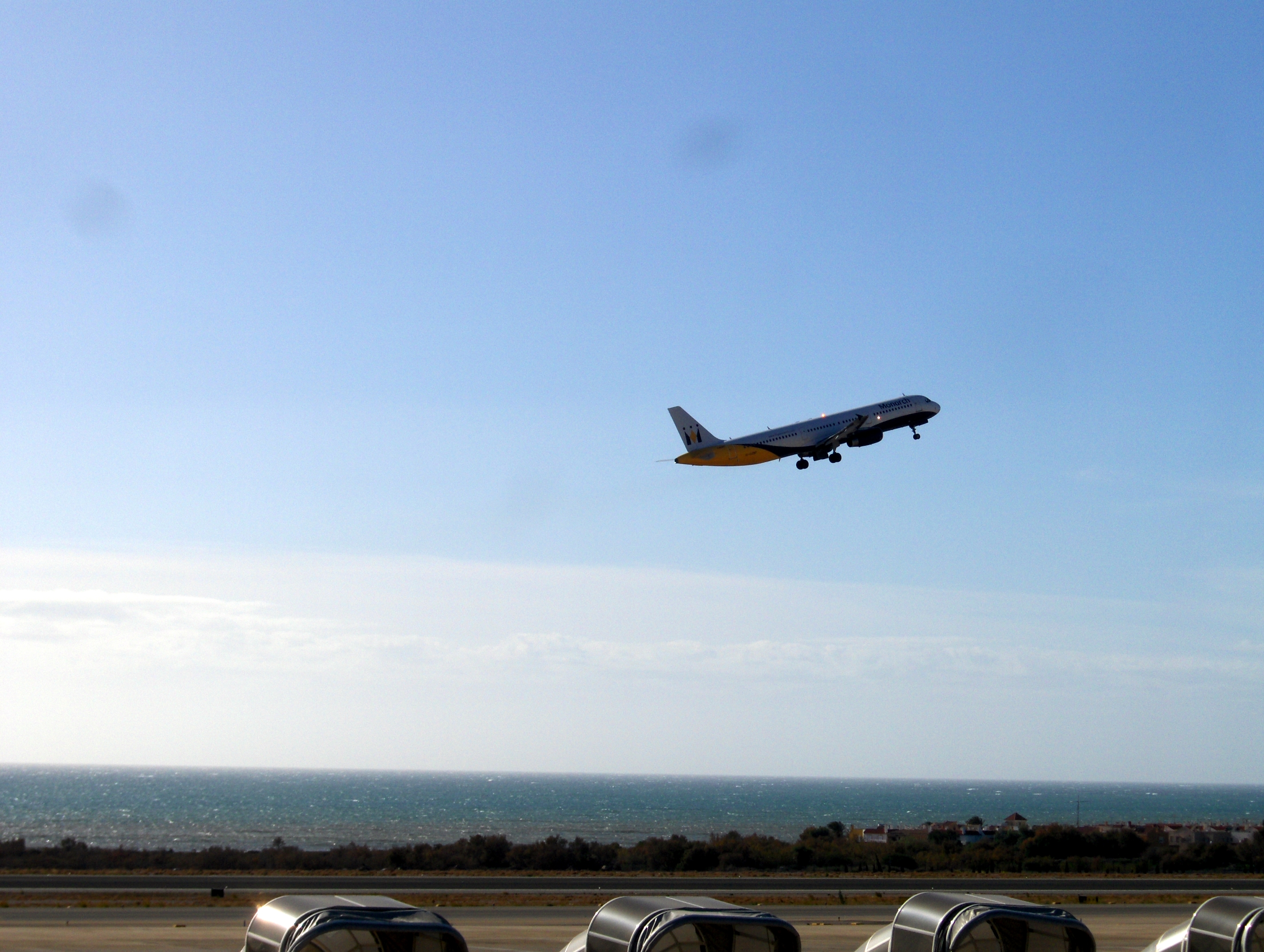 Taking off Monarch