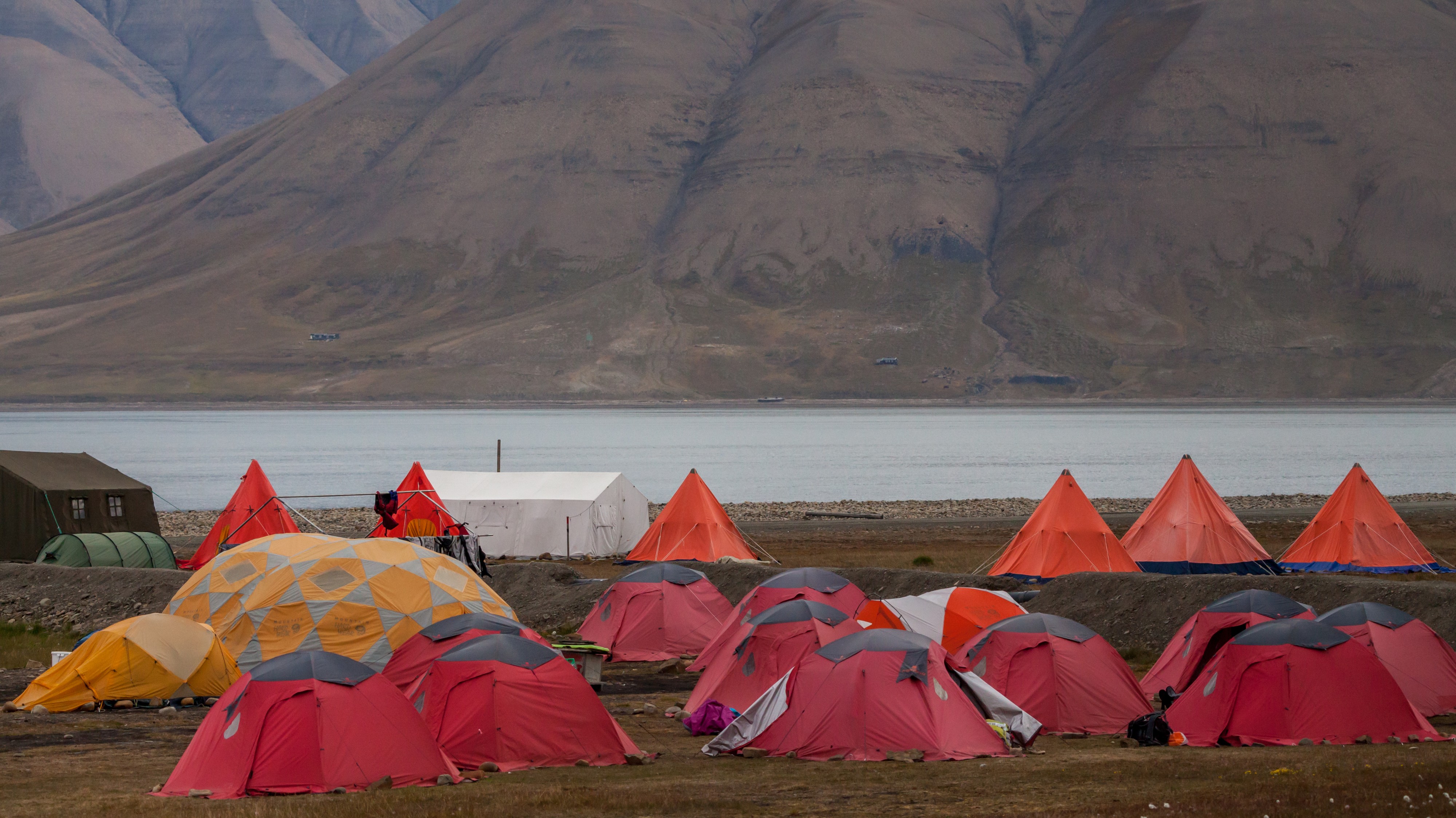 Campground at Adventfjord, Longyearbyen, Svalbard