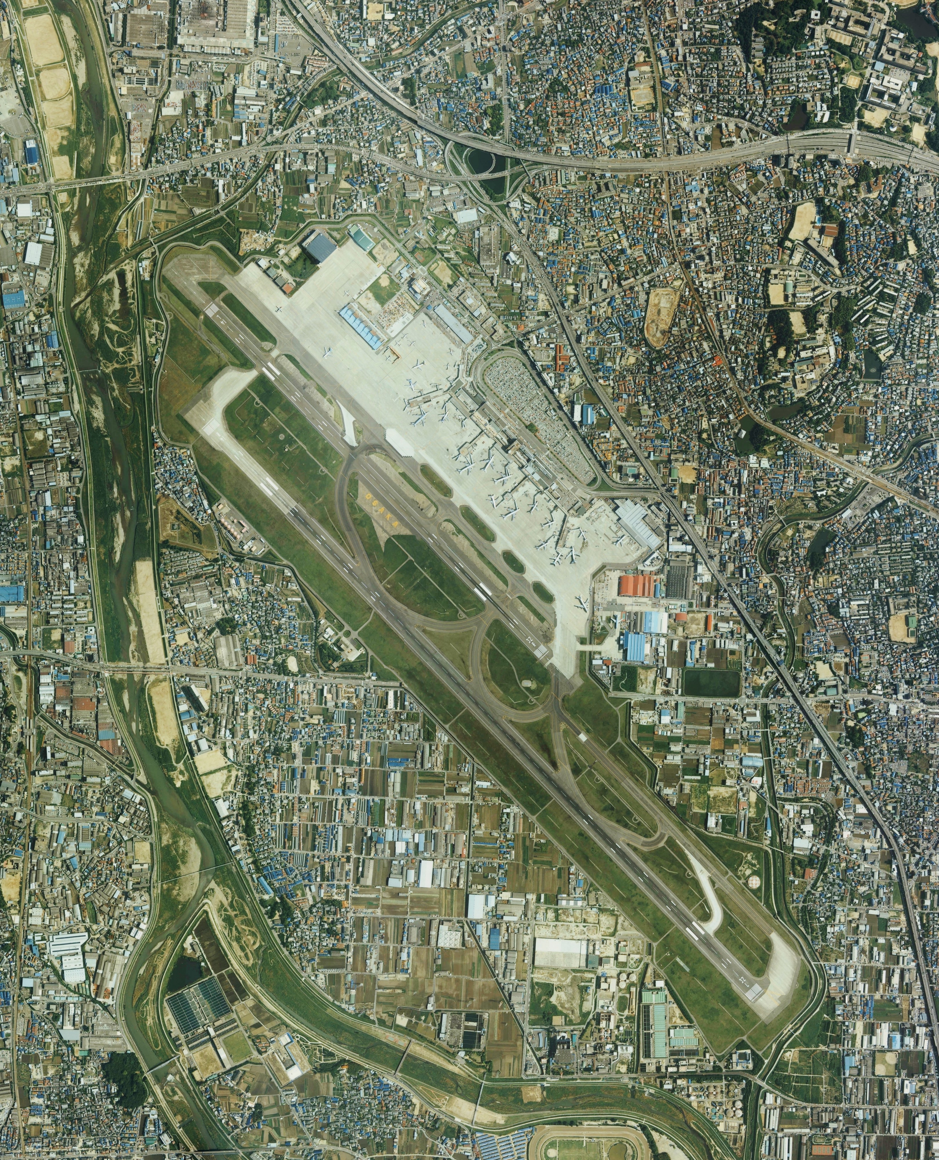 Osaka International Airport Aerial photograph 1985