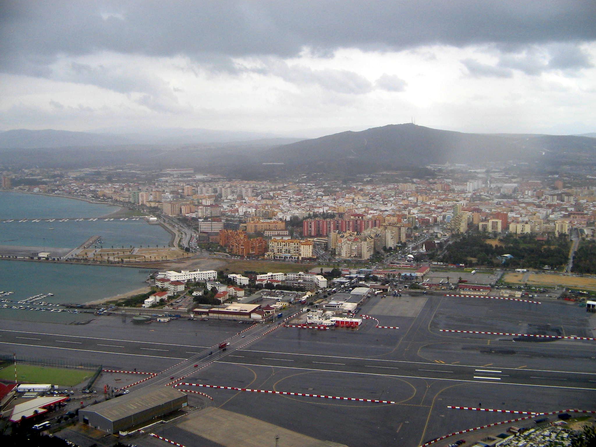 View of La Línea de la Concepción, from the Rock of Gibraltar