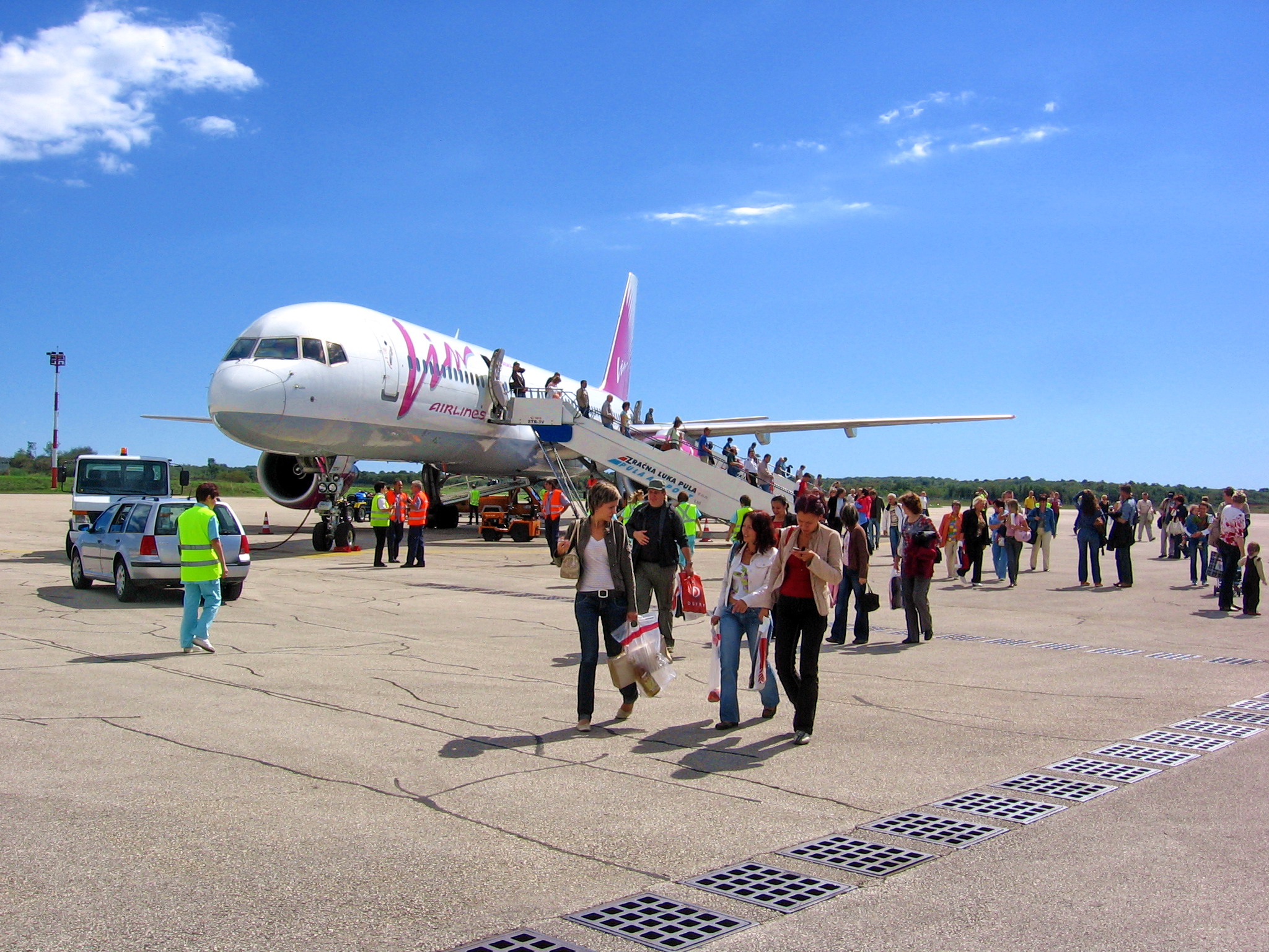 VIM Airlines in the Pula airport