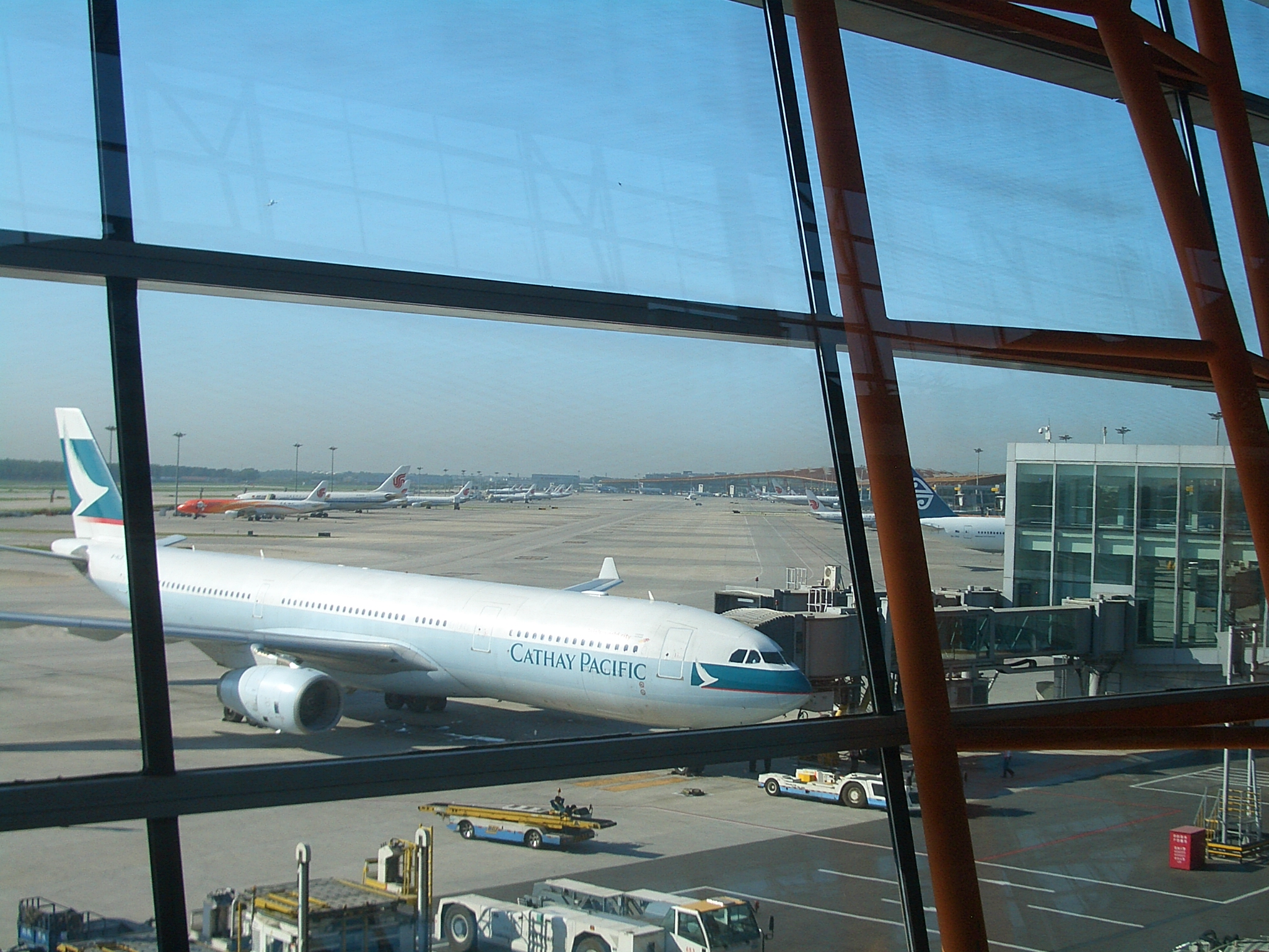 VM Beijing Airport Cathay Pacific aircraft 4348