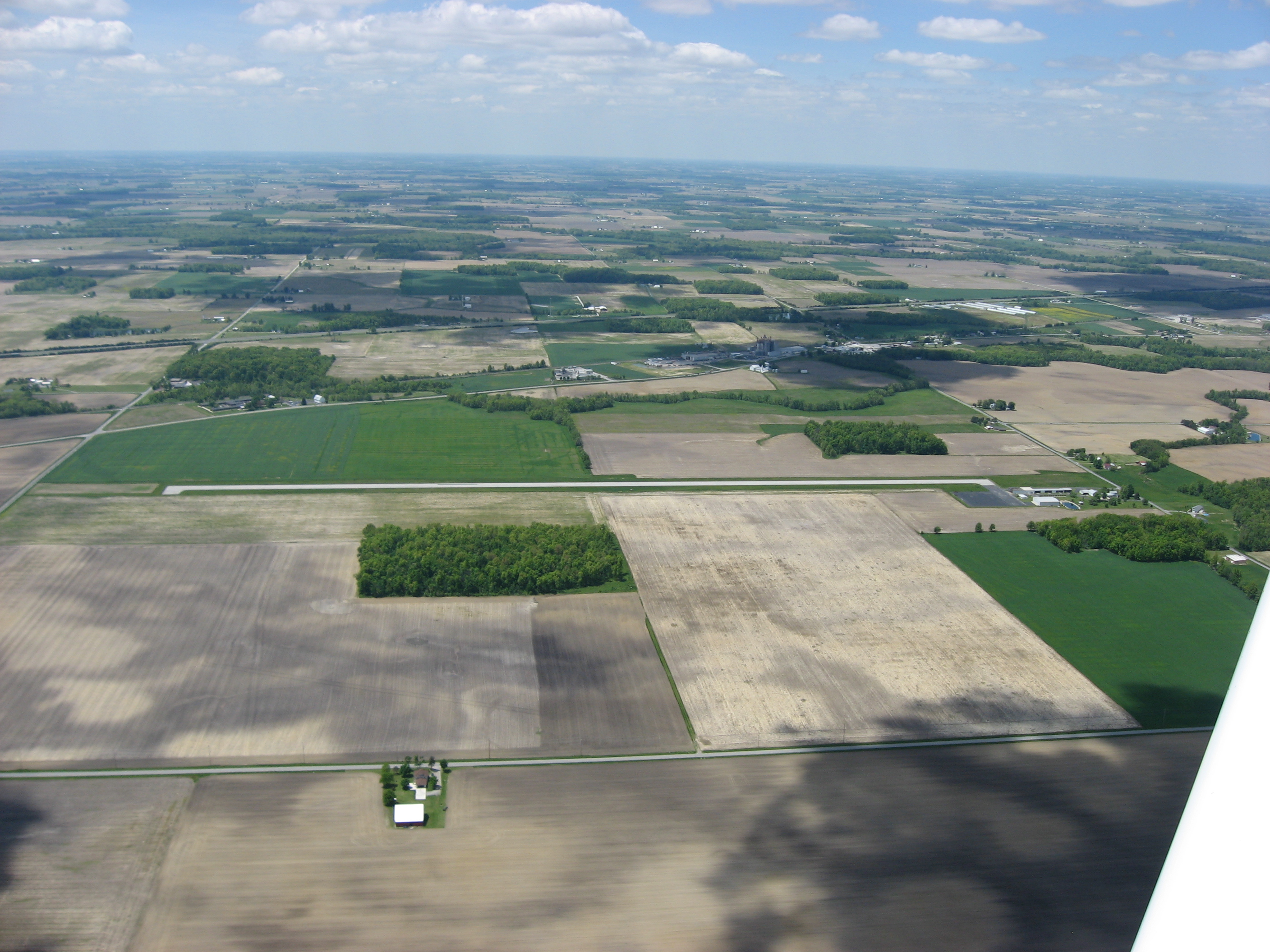 Wyandot Airport from the east