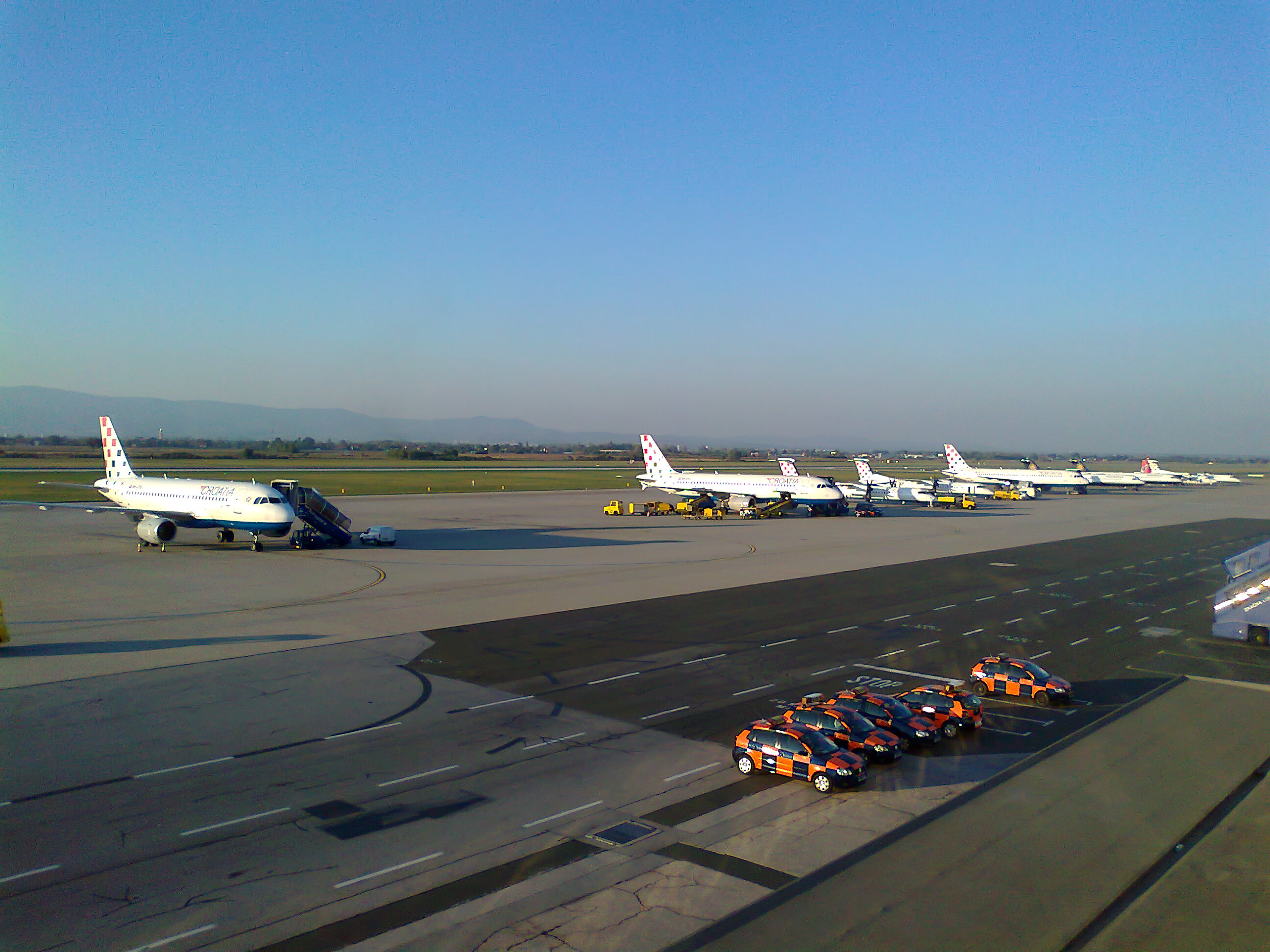 Zagreb airport runway