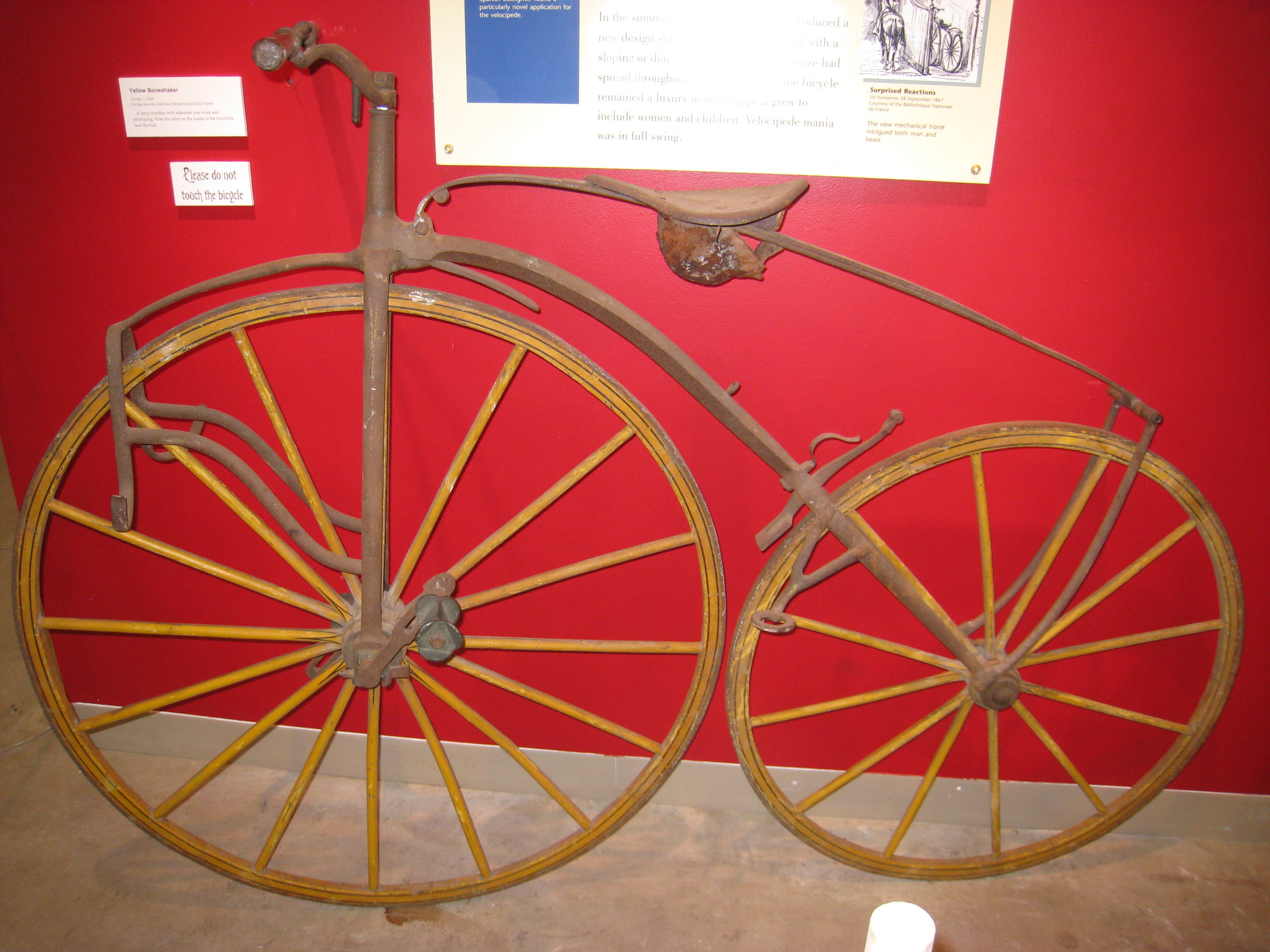 Boneshaker, European, circa 1868