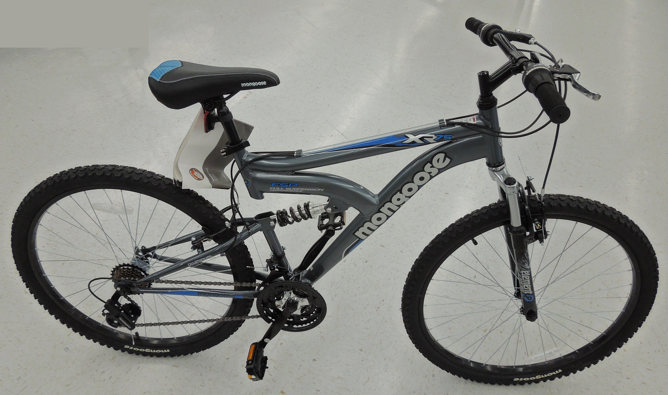 Full suspension department store bicycle
