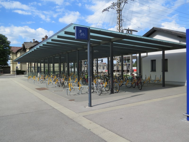 2018-06-19 (141) Bicycles at Park and Ride Bahnhof Herzogenburg
