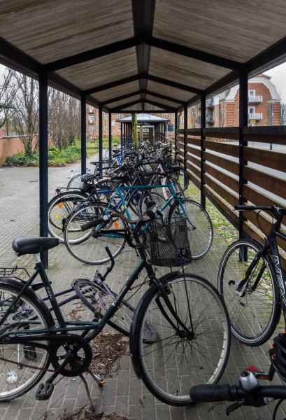 Bike shed at Viborg Rutebilstation