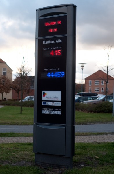 Cycle counter in Frederikshavn