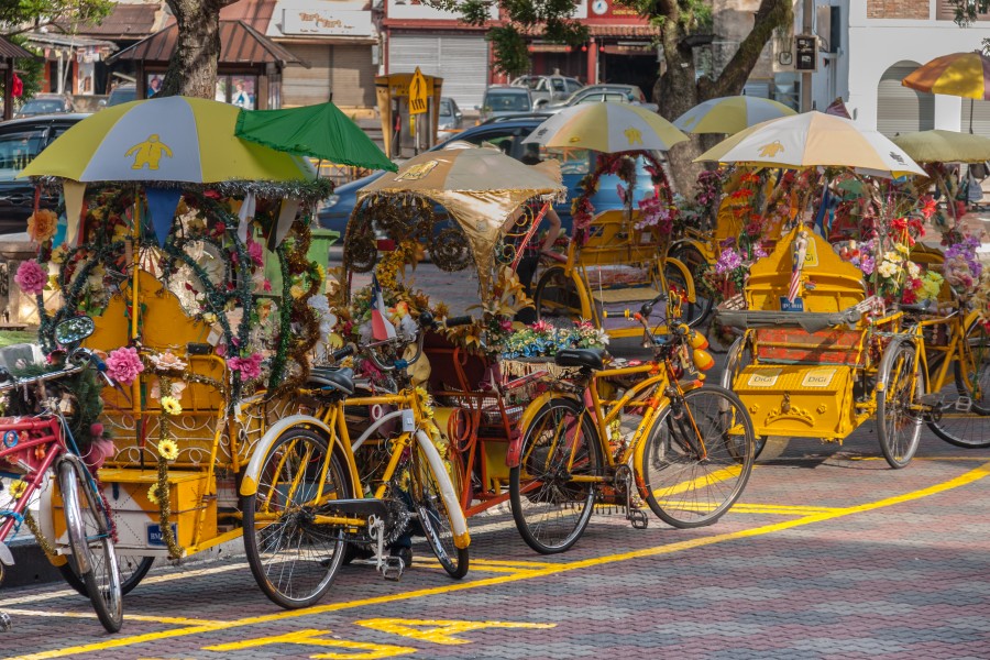 Malacca Malaysia Colourful-bicycles-01