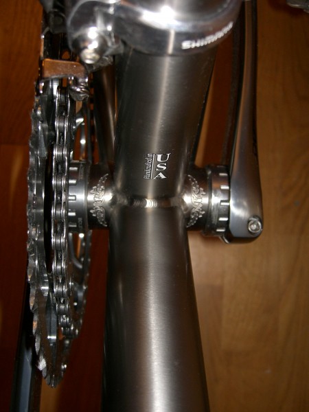 Merlin Extralight bottom bracket area