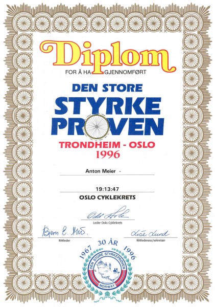 TrondheimOsloDiplom1996