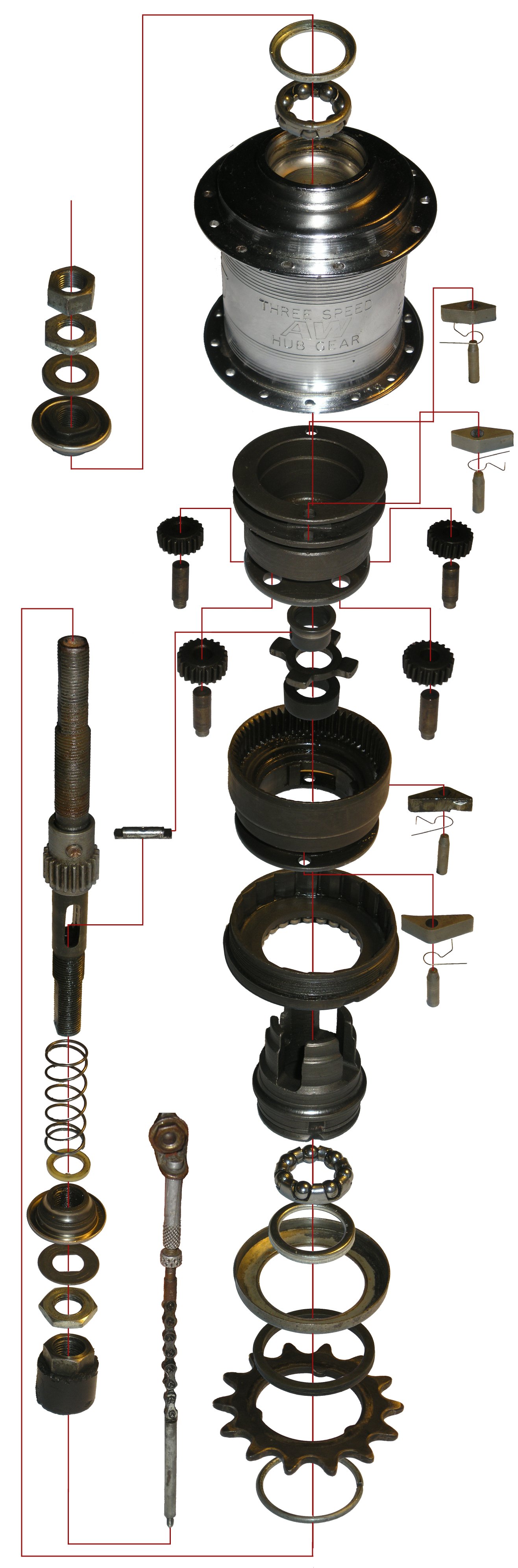 Sturmey Archer 3spd bicycle hub