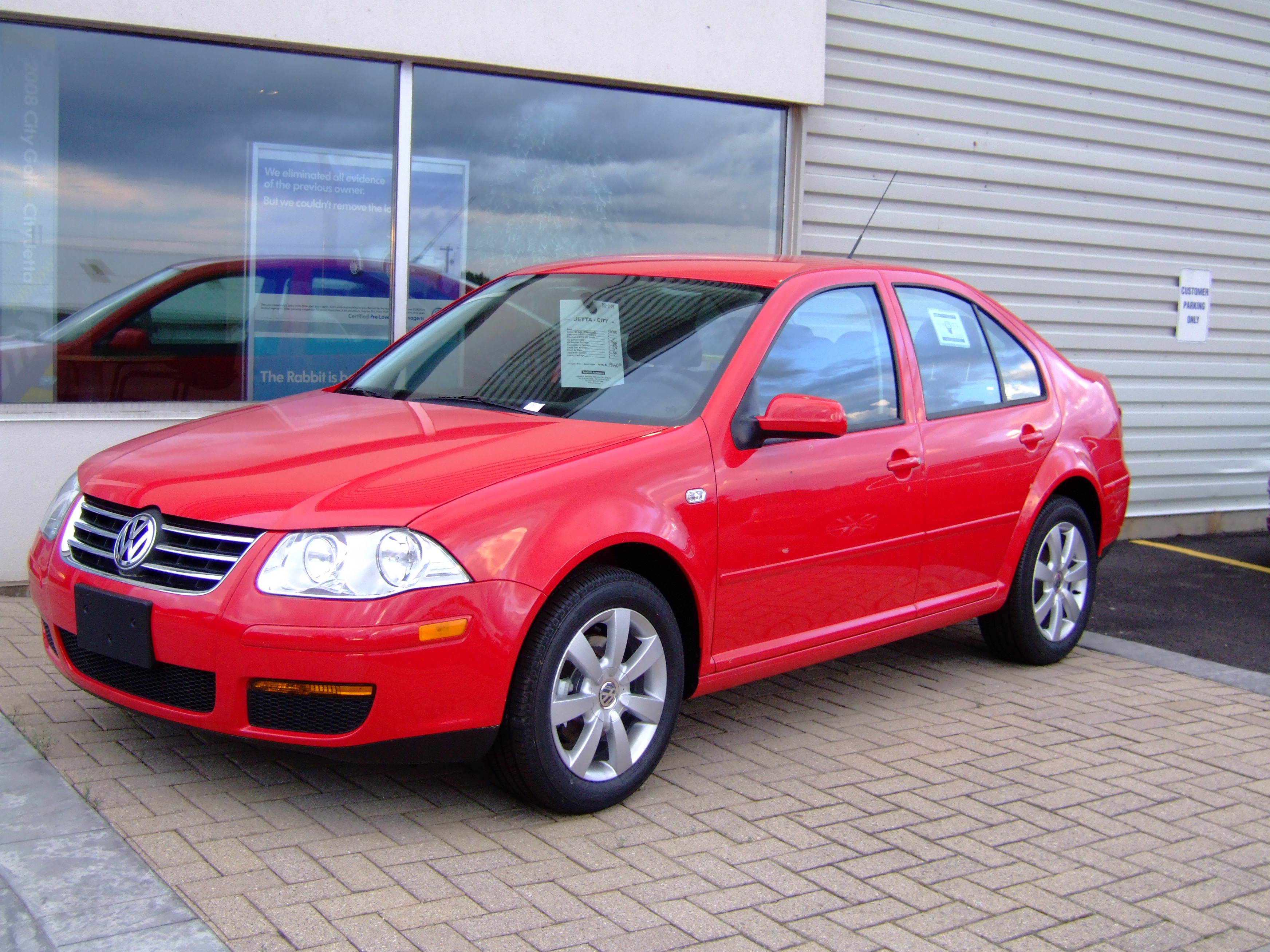 A red City Jetta-Bora
