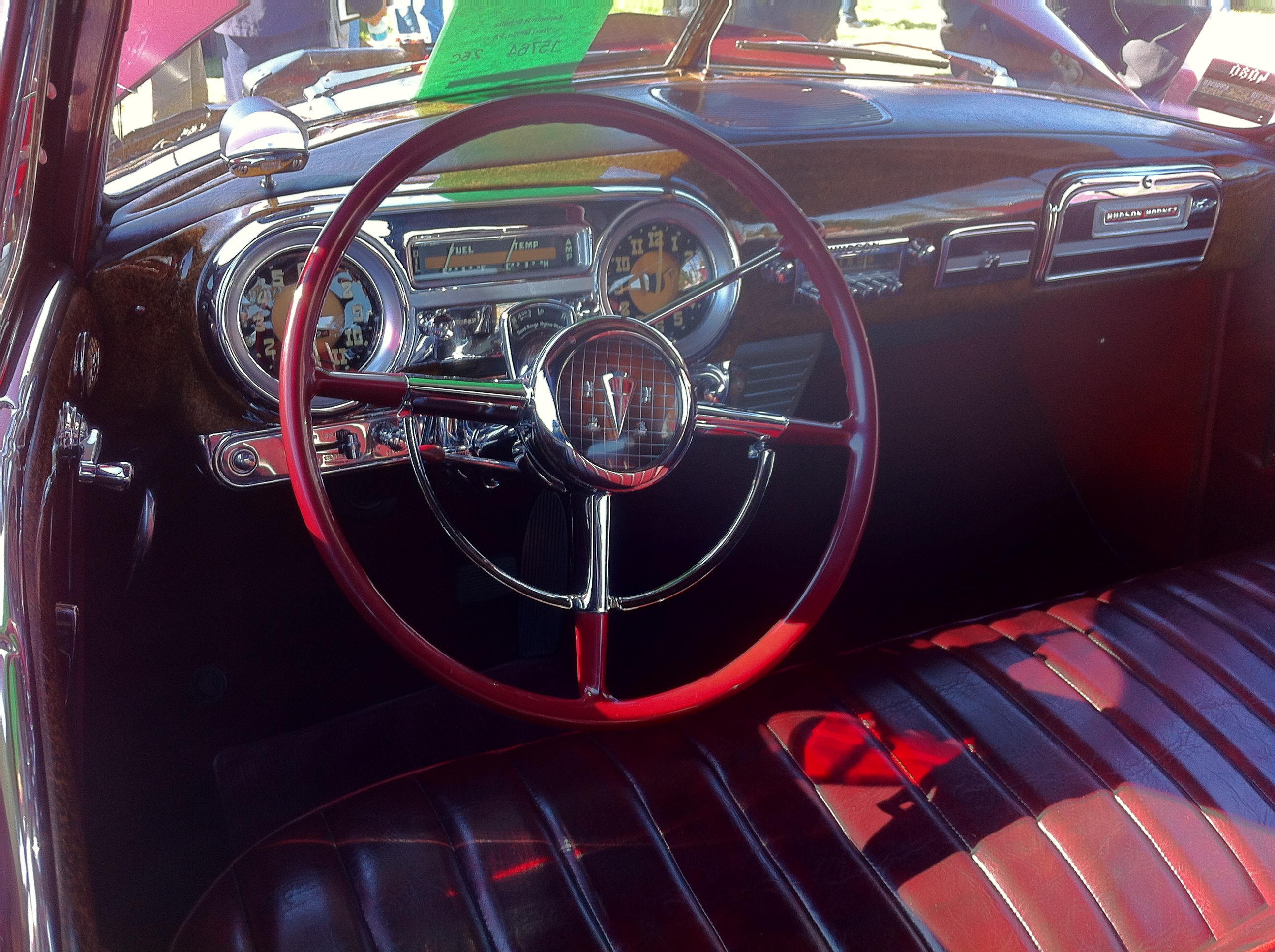 1951 Hudson maroon convertible Hershey 2012 d