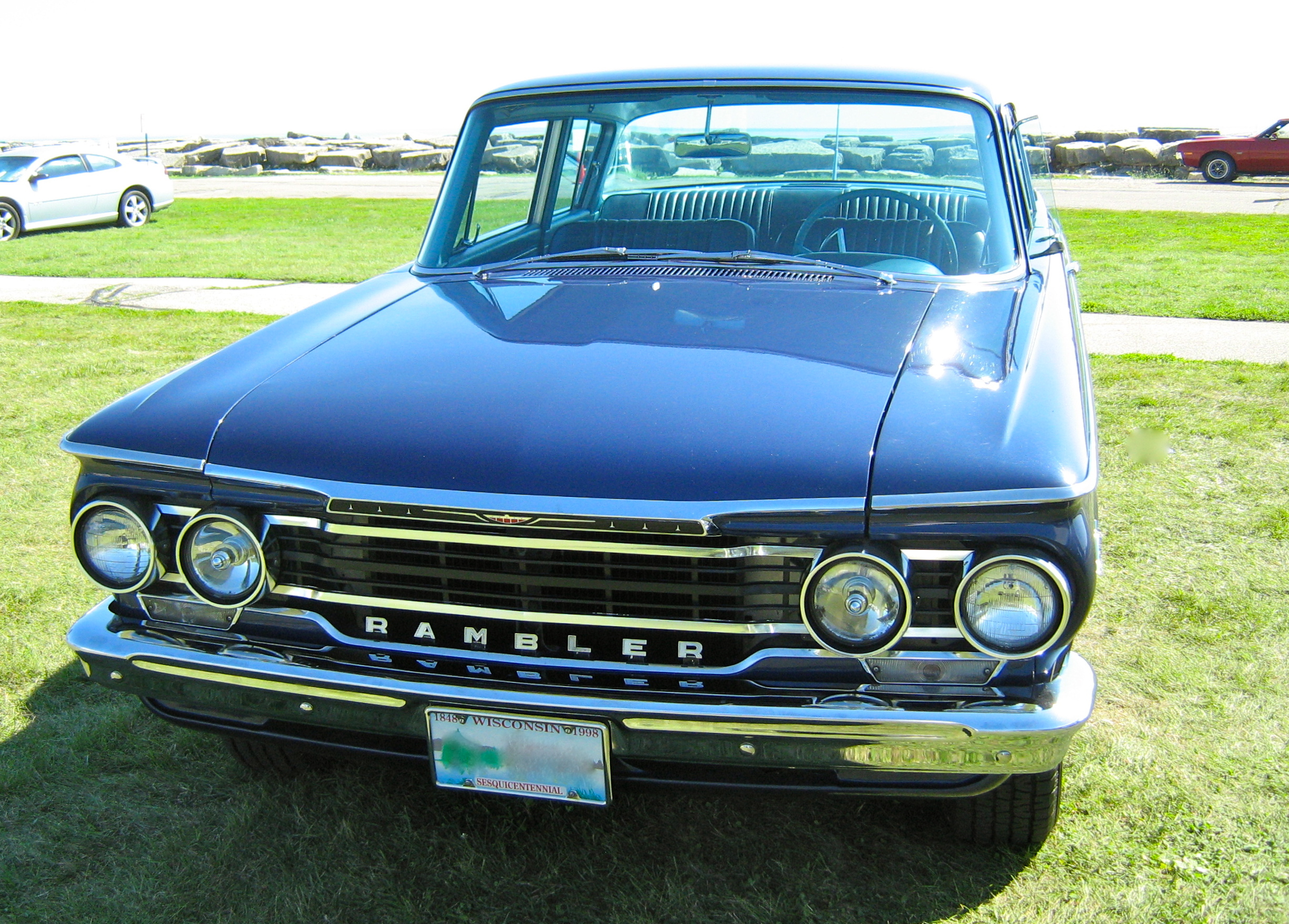 1962 Rambler Ambassador 2-door sedan Kenosha blue-f